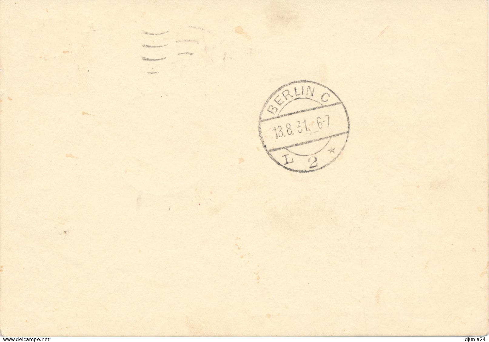 BF0650 / ENGLAND - HULL  -  16.8.31  , By Air Ship Graf Zeppelin  -  Nach Bad Salzelmen - Stamped Stationery, Airletters & Aerogrammes