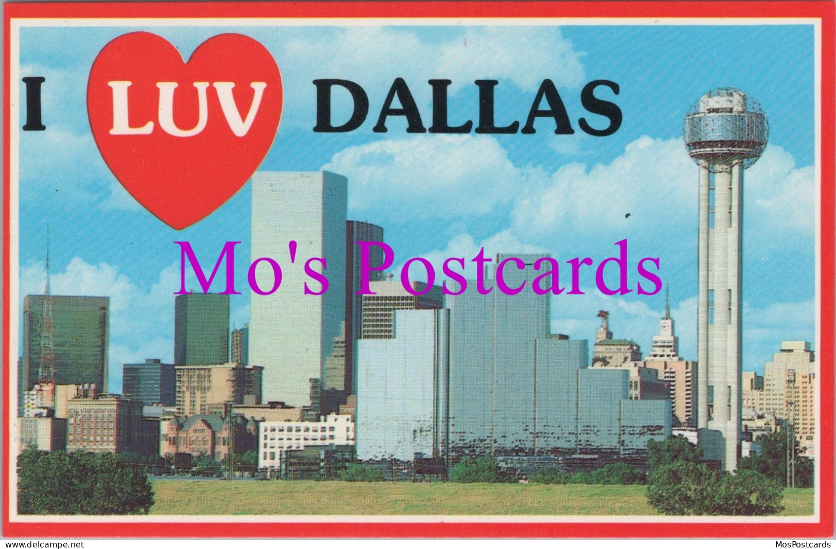 America Postcard - I Luv Dallas, Texas   DZ56 - Dallas