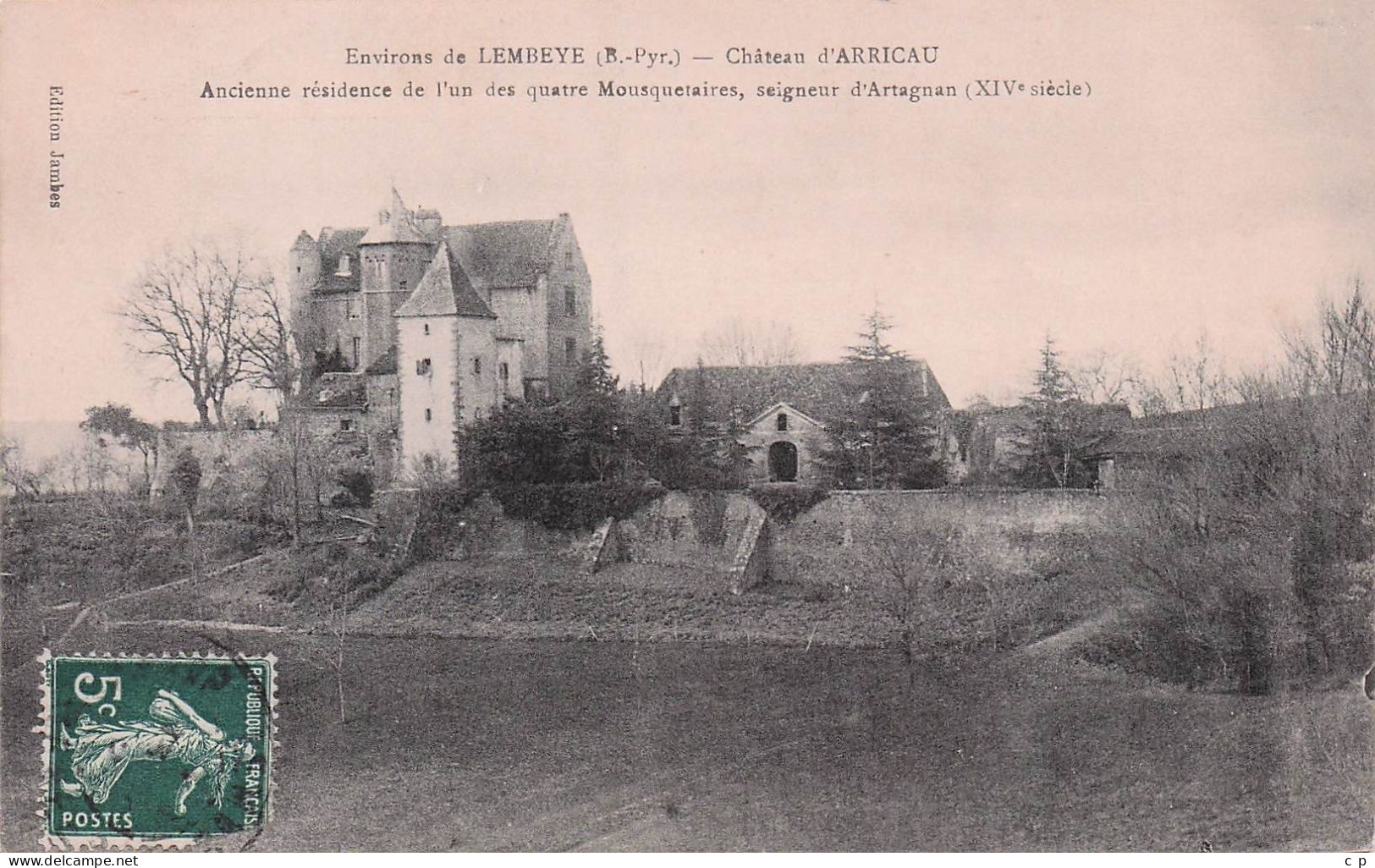 Lembeye - Chateau D'Arricau - Mousqutaires  , Seigneur D'Artagnan  CPA °J - Lembeye