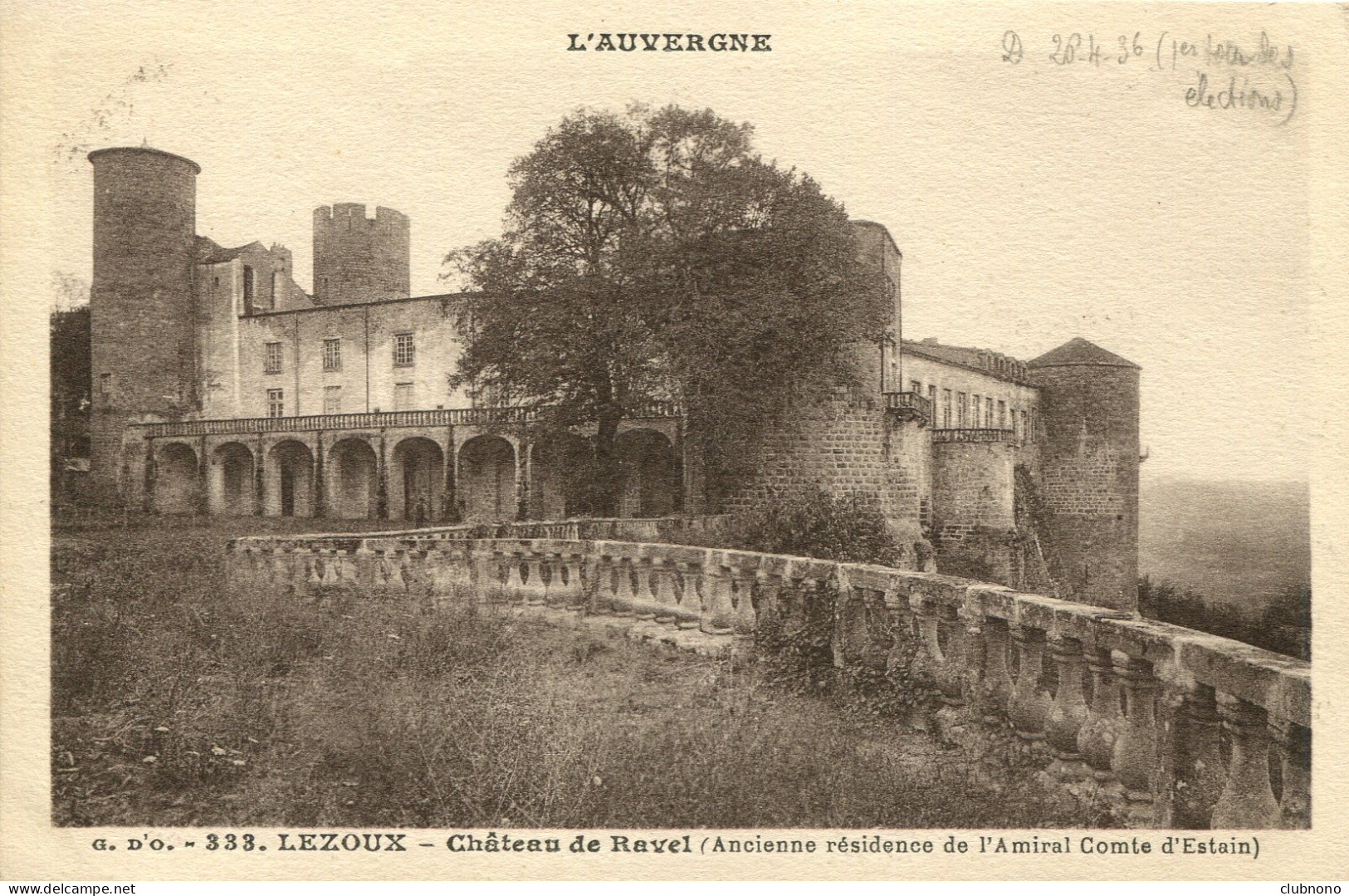 CPA - LEZOUX - CHATEAU DE RAVEL  - Lezoux