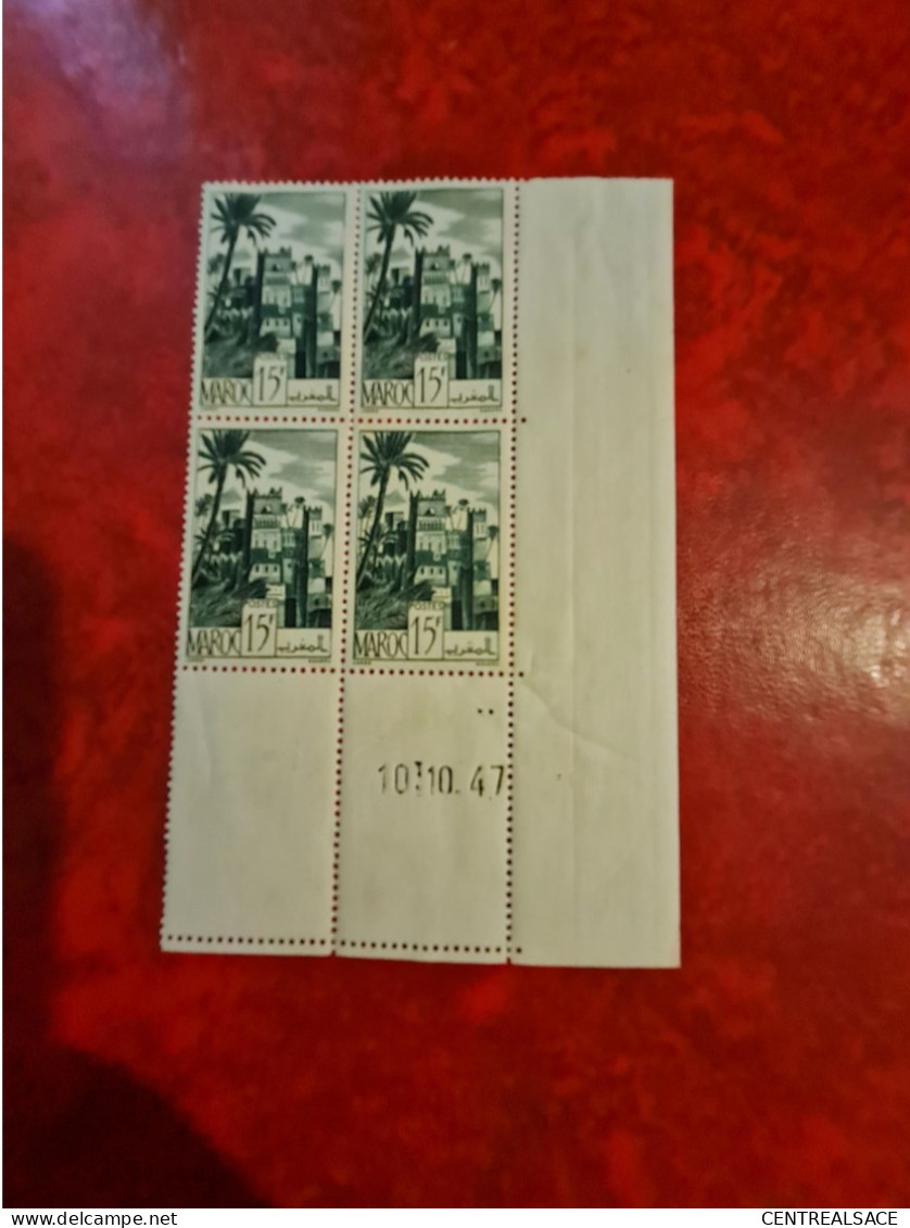 MAROC COIN DATE N° 262    DU 10/10/1947 - Unused Stamps