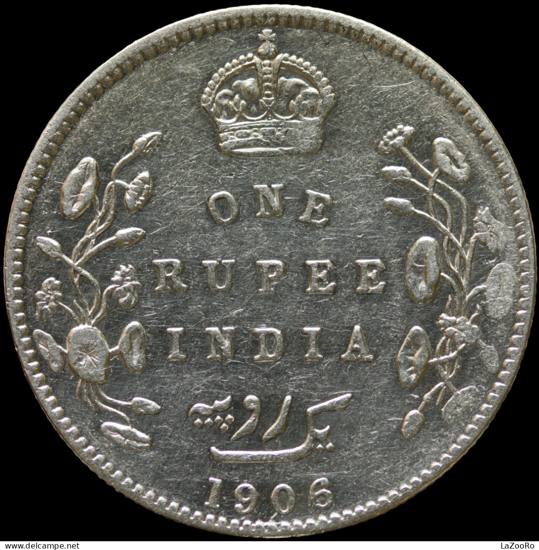 LaZooRo: British India 1 Rupee 1906 XF - Silver - Kolonien