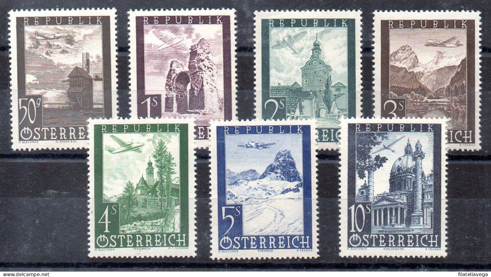 Austria Serie Aéreo Nº Yvert 47/53 ** - Unused Stamps