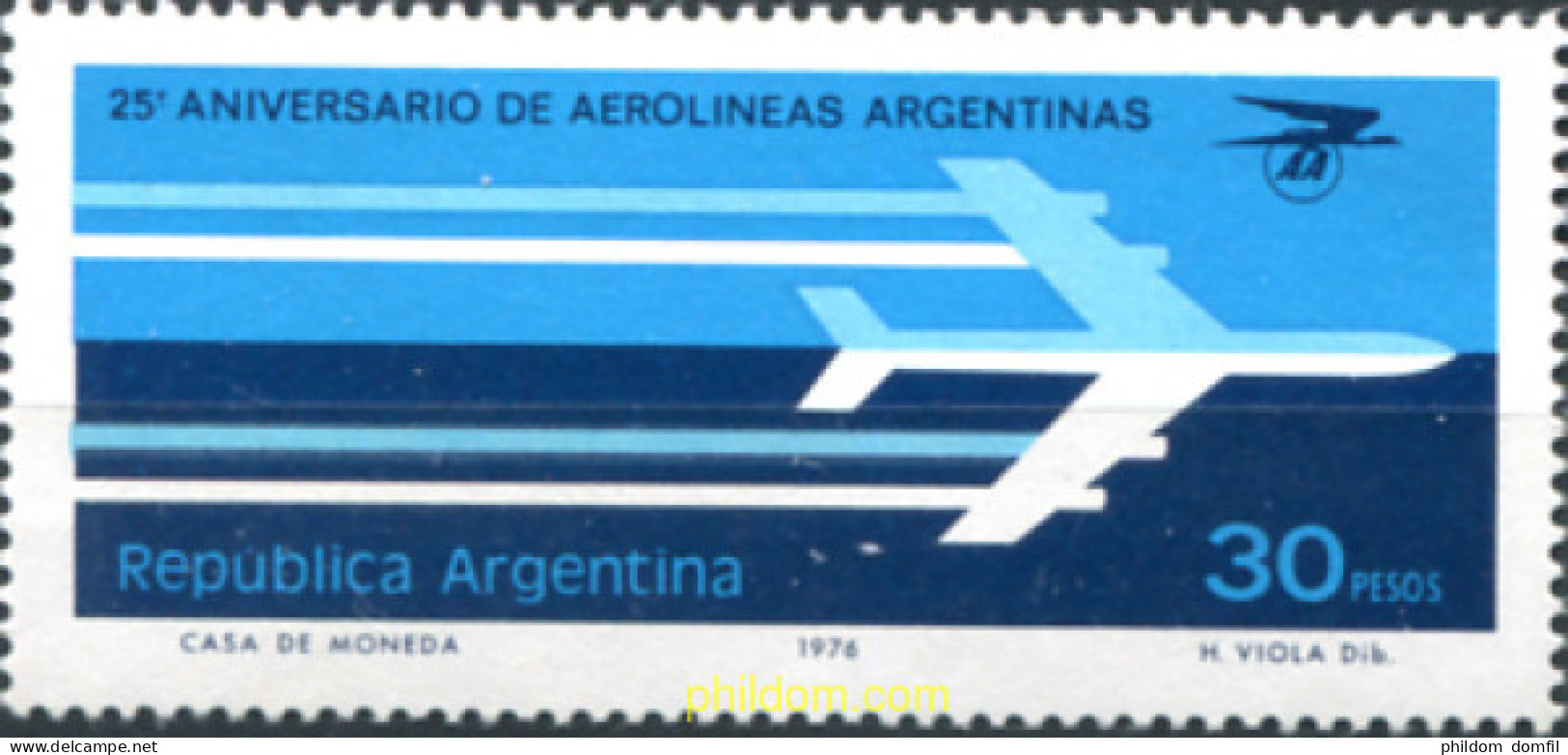 283382 MNH ARGENTINA 1976 25 ANIVERSARIO DE "AEROLINEAS ARGENTINAS" - Nuovi