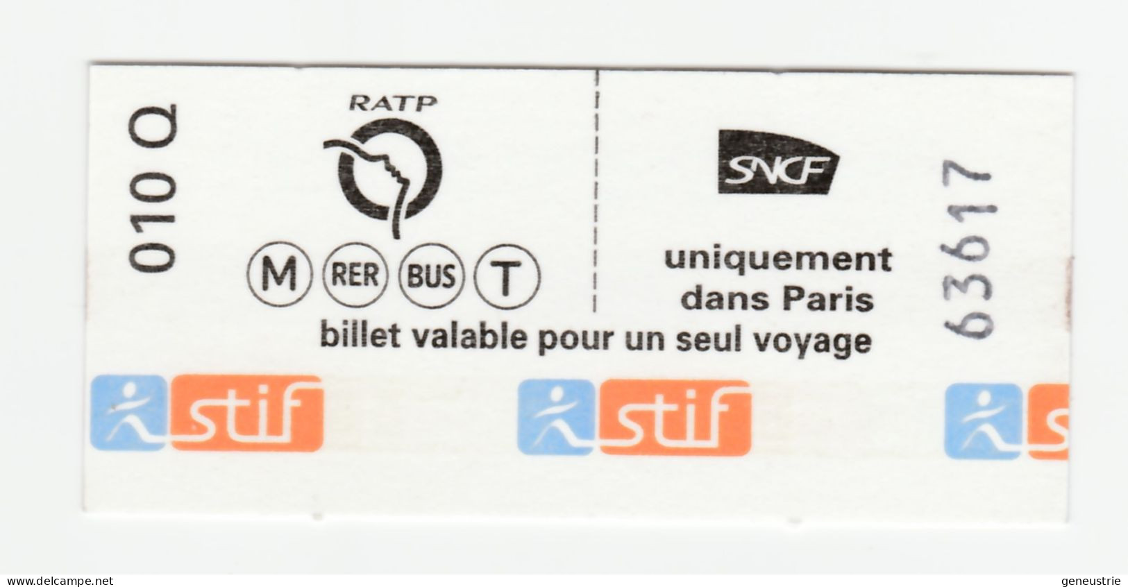 Ticket De Métro Spécial Neuf à Tarif Réduit (à Partir De 2007) "Sapeur-pompiers De Paris" RATP - Métropolitain De Paris - Europe