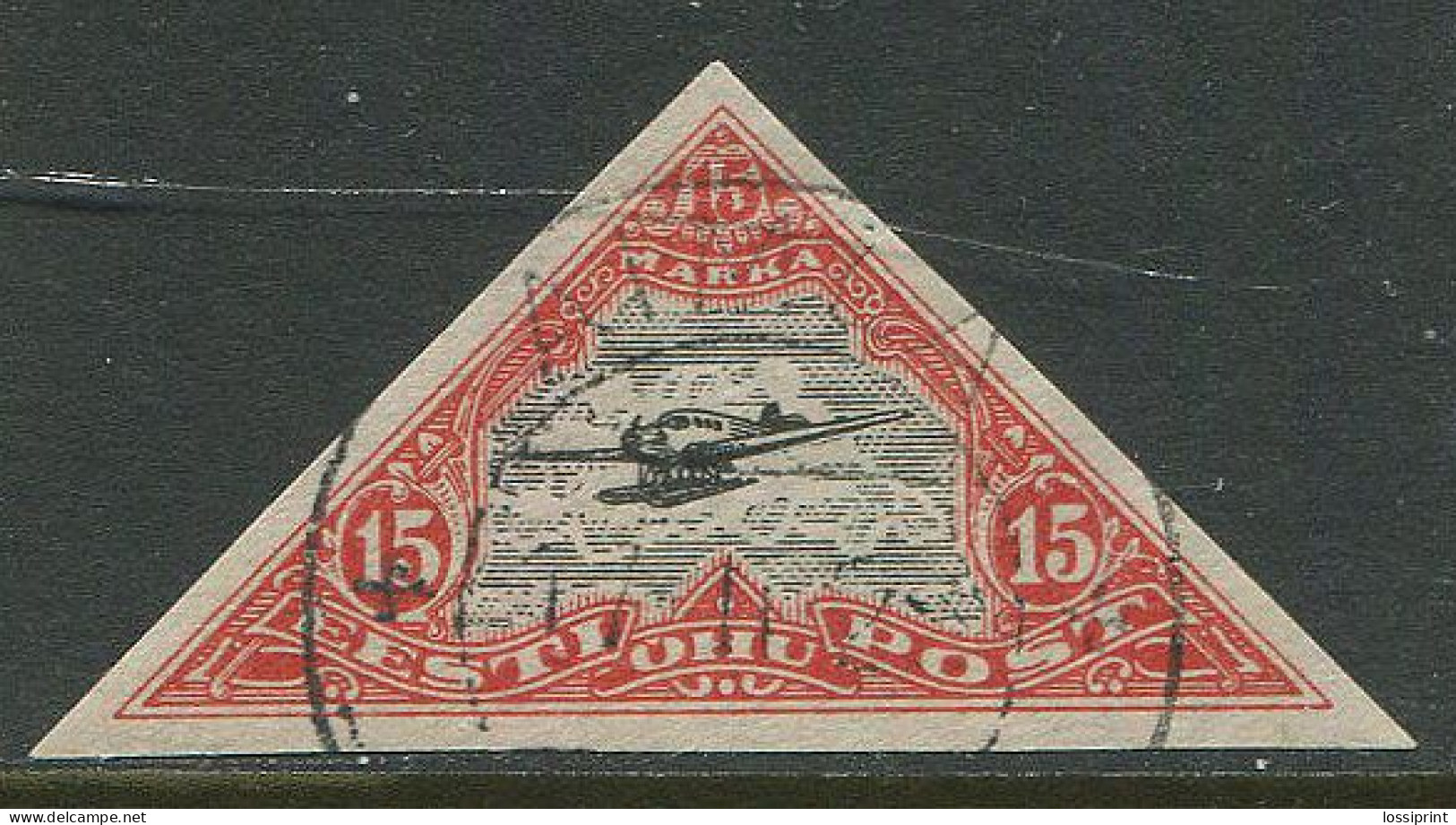 Estonia:Used Stamp Airplane, 15 Mark, 1924 - Estonia