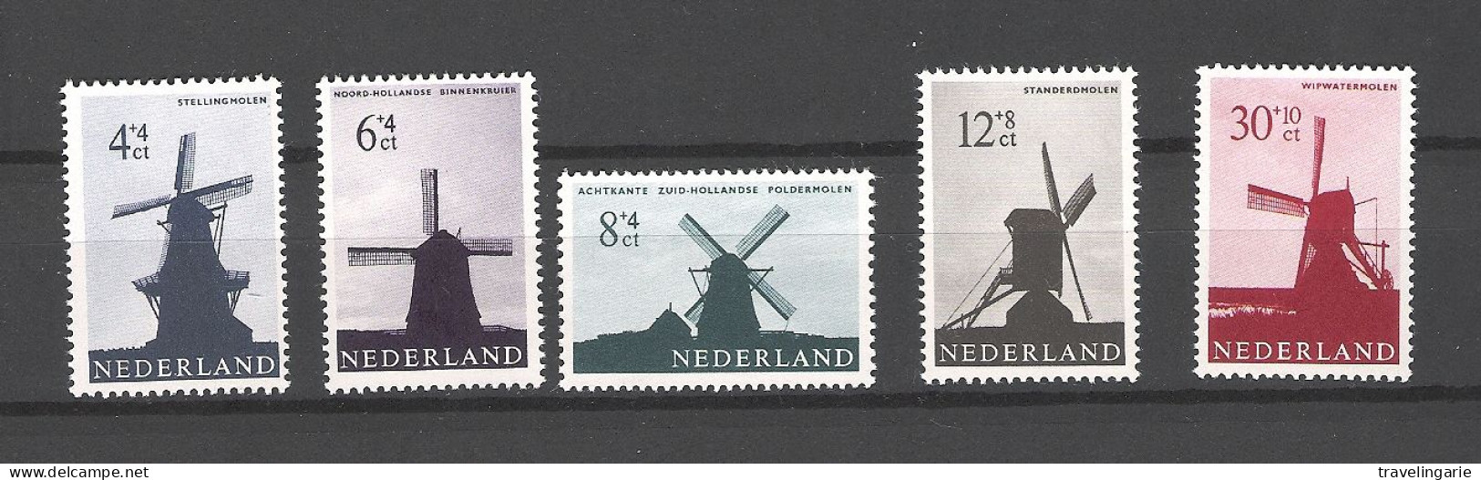 Nederland 1963 Windmills, Moulins NVPH 786/90 Yvert 769/7 MNH ** - Moulins