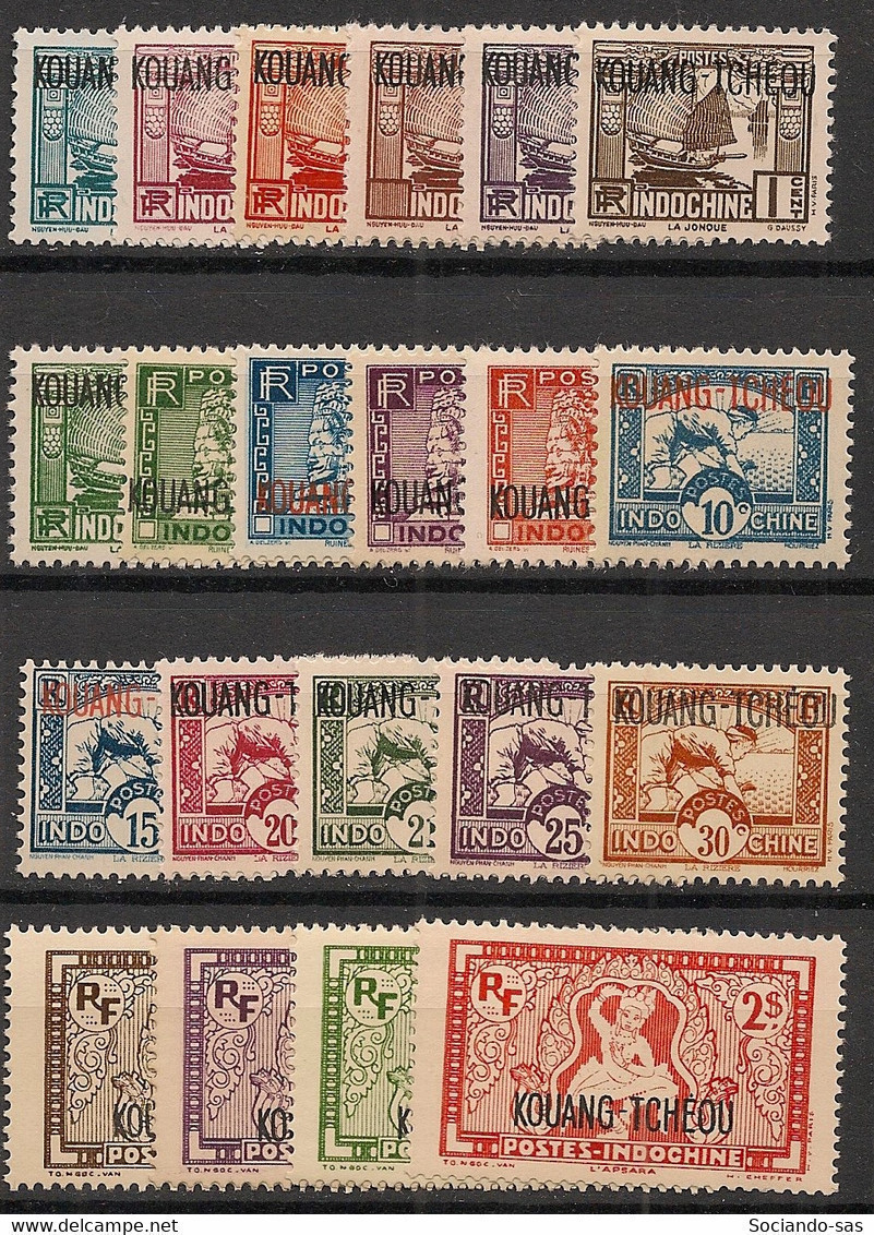 KOUANG-TCHEOU - 1937 - N°YT. 97 à 117 - Série Complète - Neuf Luxe ** / MNH / Postfrisch - Neufs