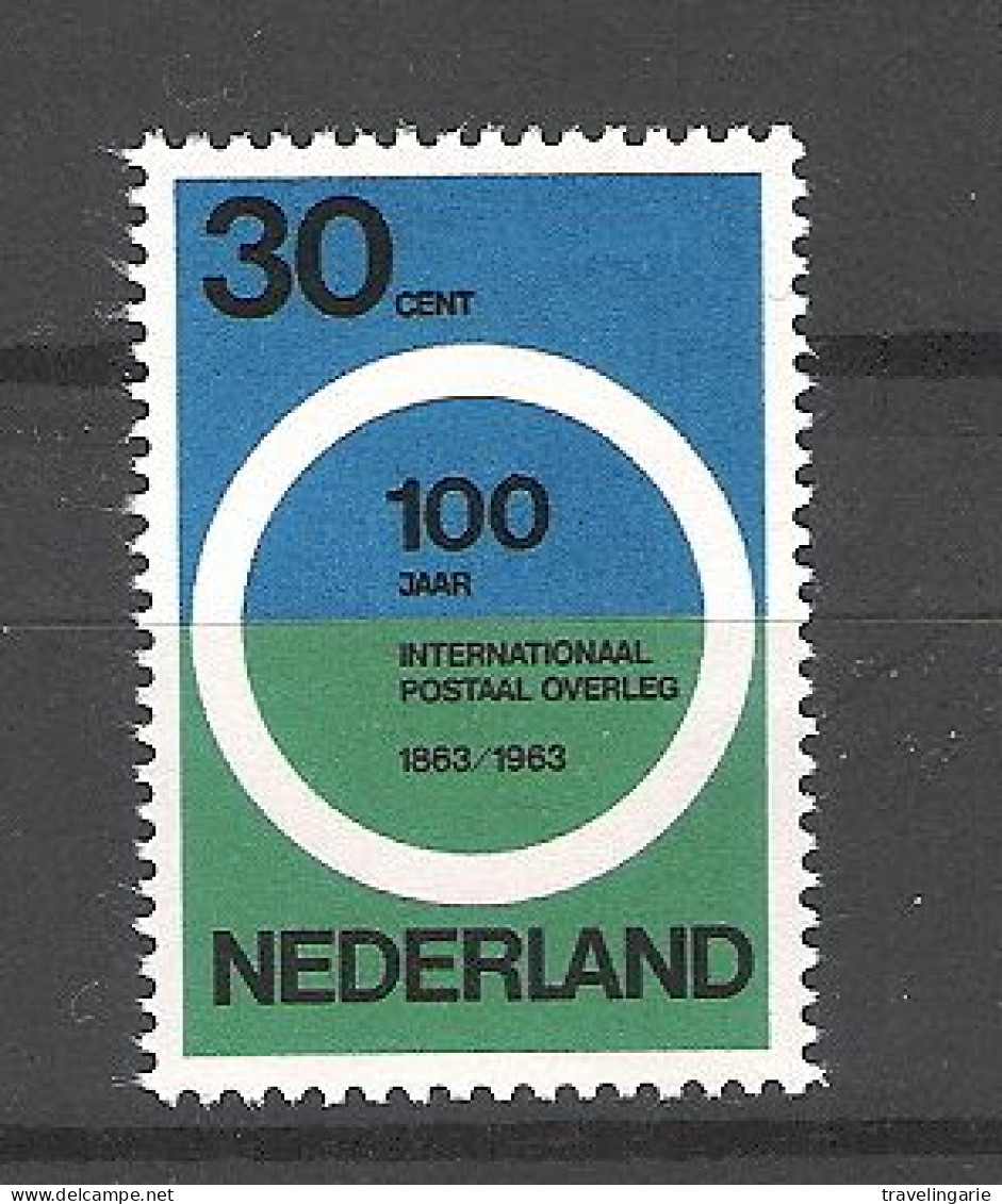 Netherlands 1963 100th  Anniversary . Postal Congress Paris NVPH 791 Yvert 774 MNH ** - Post