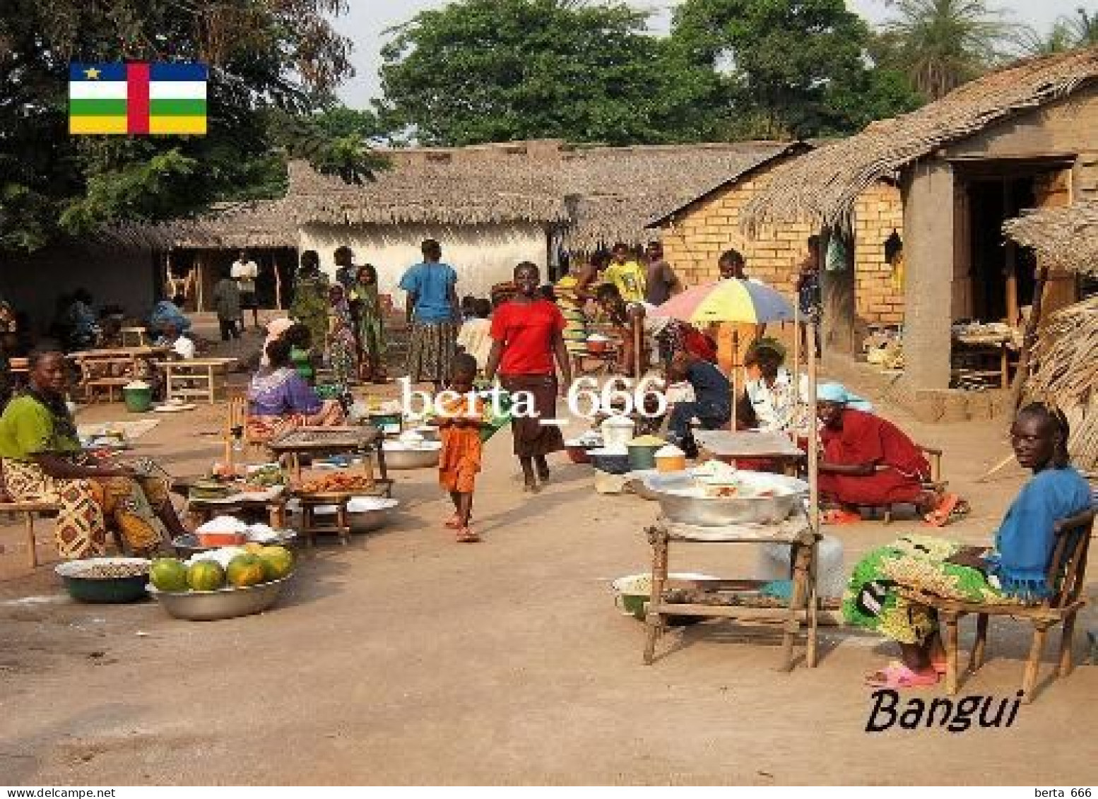 Central African Republic Bangui Street Market New Postcard - Zentralafrik. Republik