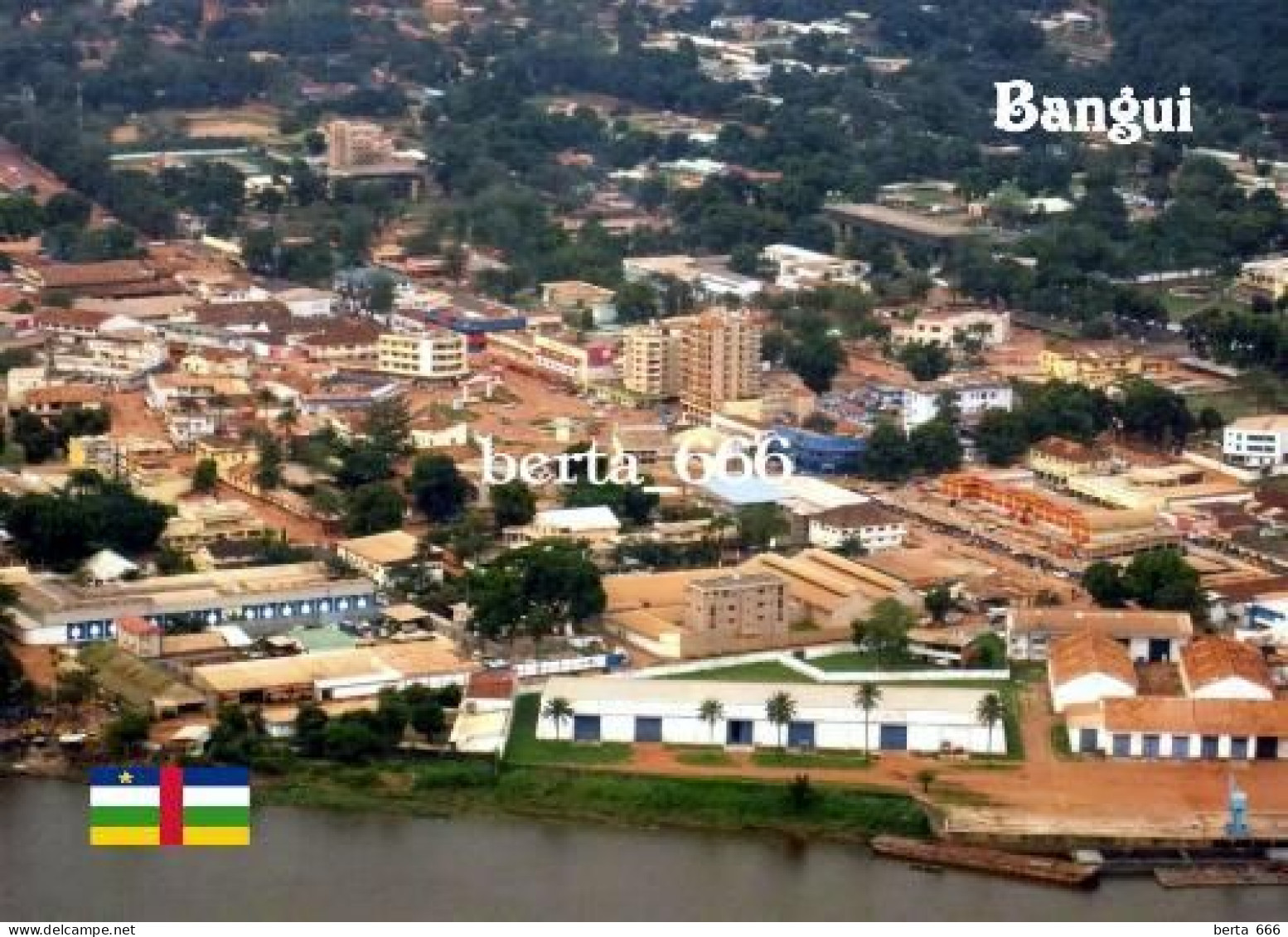 Central African Replublic Bangui Aerial View New Postcard - Central African Republic