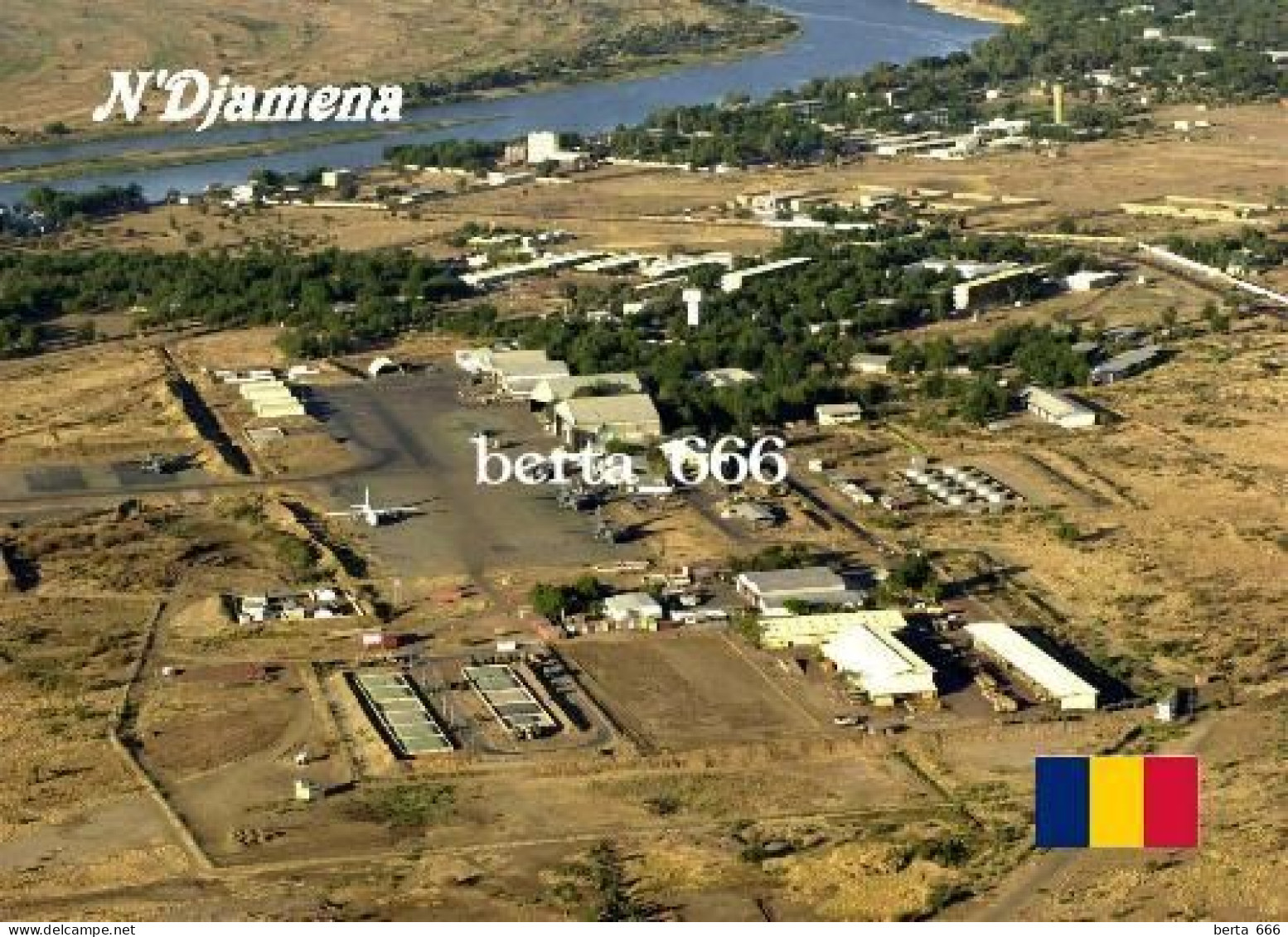 Chad N'Djamena Airport Aerial View New Postcard - Tchad