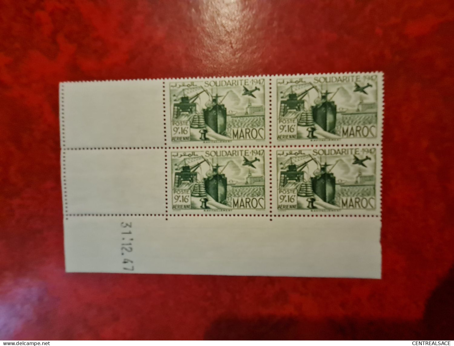 MAROC COIN DATE N° PA 65   DU 31/12/1947 - Unused Stamps