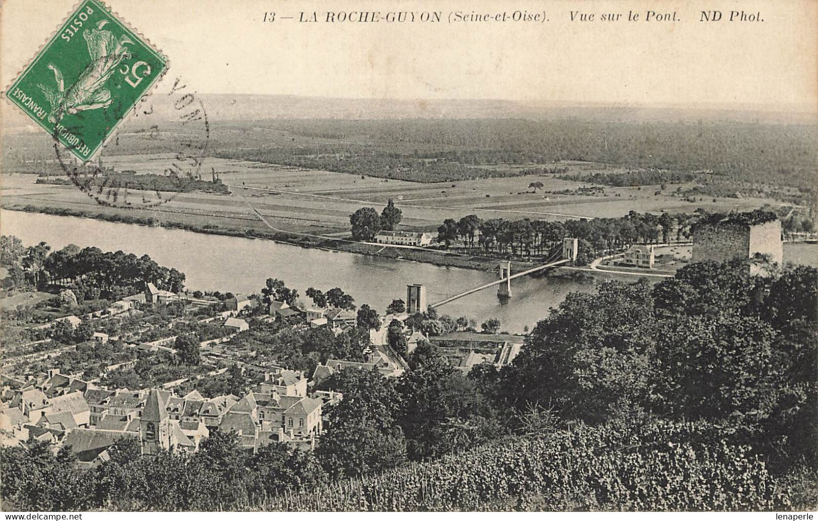 D5027 La Roche Guyon Vue Sur Le Pont - La Roche Guyon