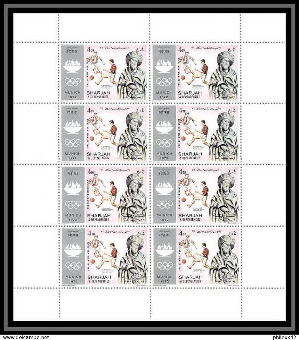 124b - Sharjah MNH ** Mi N° 839 / 848 A jeux olympiques (summer olympic games) munich 72 feuilles (sheets)