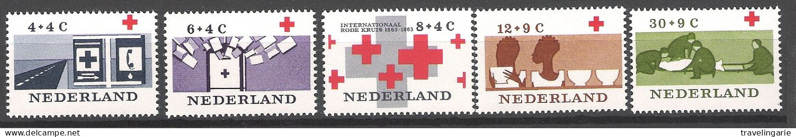 Nederland 1963 Red Cross MNH ** NVPH 795/99 Yvert 775/9 - Primeros Auxilios