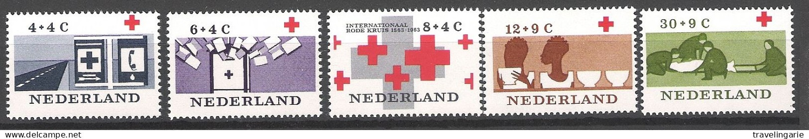 Nederland 1963 Red Cross MNH ** NVPH 795/99 Yvert 775/9 - Red Cross