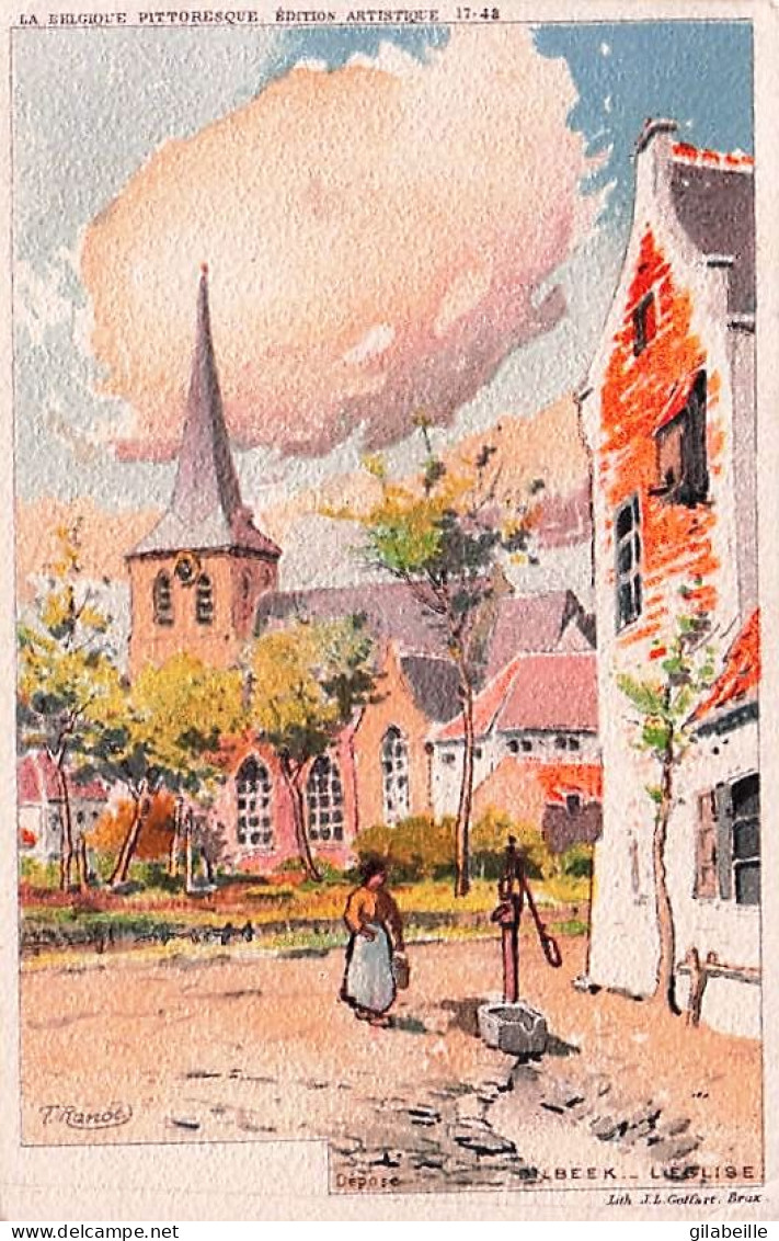 DILBEEK - L'église - Illustrateur F Ranoé - Dilbeek