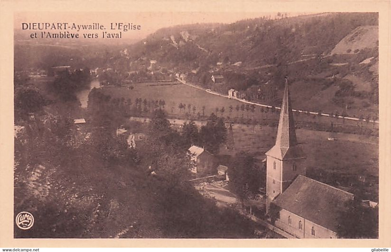 AYWAILLE - DIEUPART - L'église Et L'Ambleve Vers L'aval - Aywaille