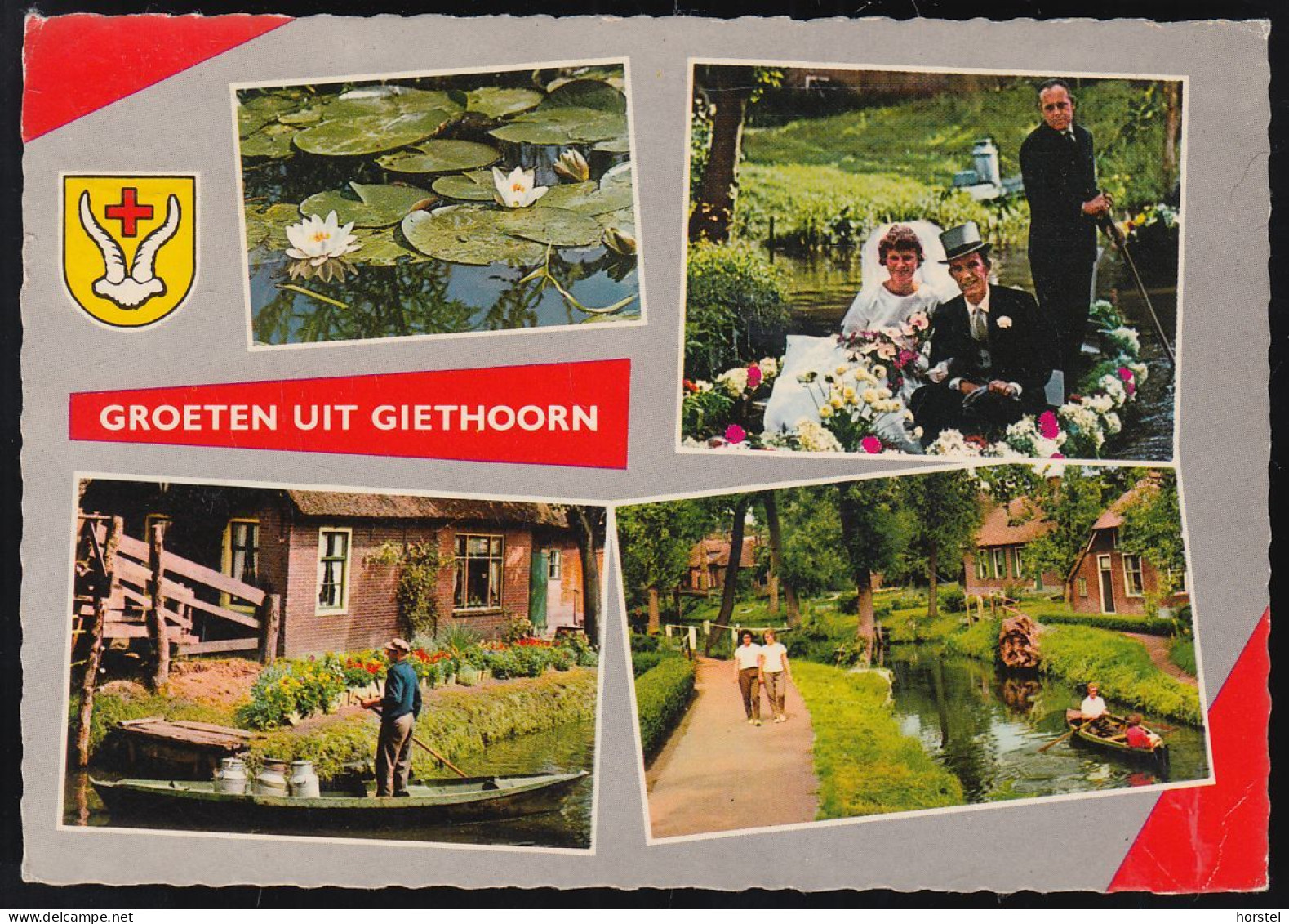 Netherland - Giethoorn - Old Views - White Wedding - Couple - Gracht - Nice Stamp - Giethoorn