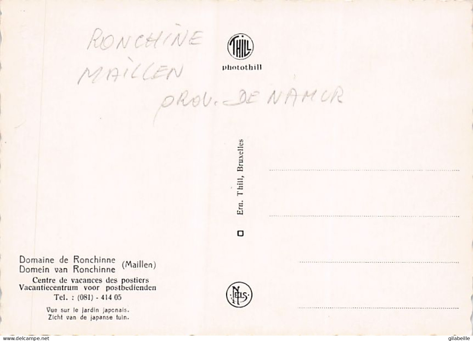 Assesse - Maillen - Domaine De RONCHINNE - Centre De Vacances Des Postiers - LOT 9 CARTES  - Assesse