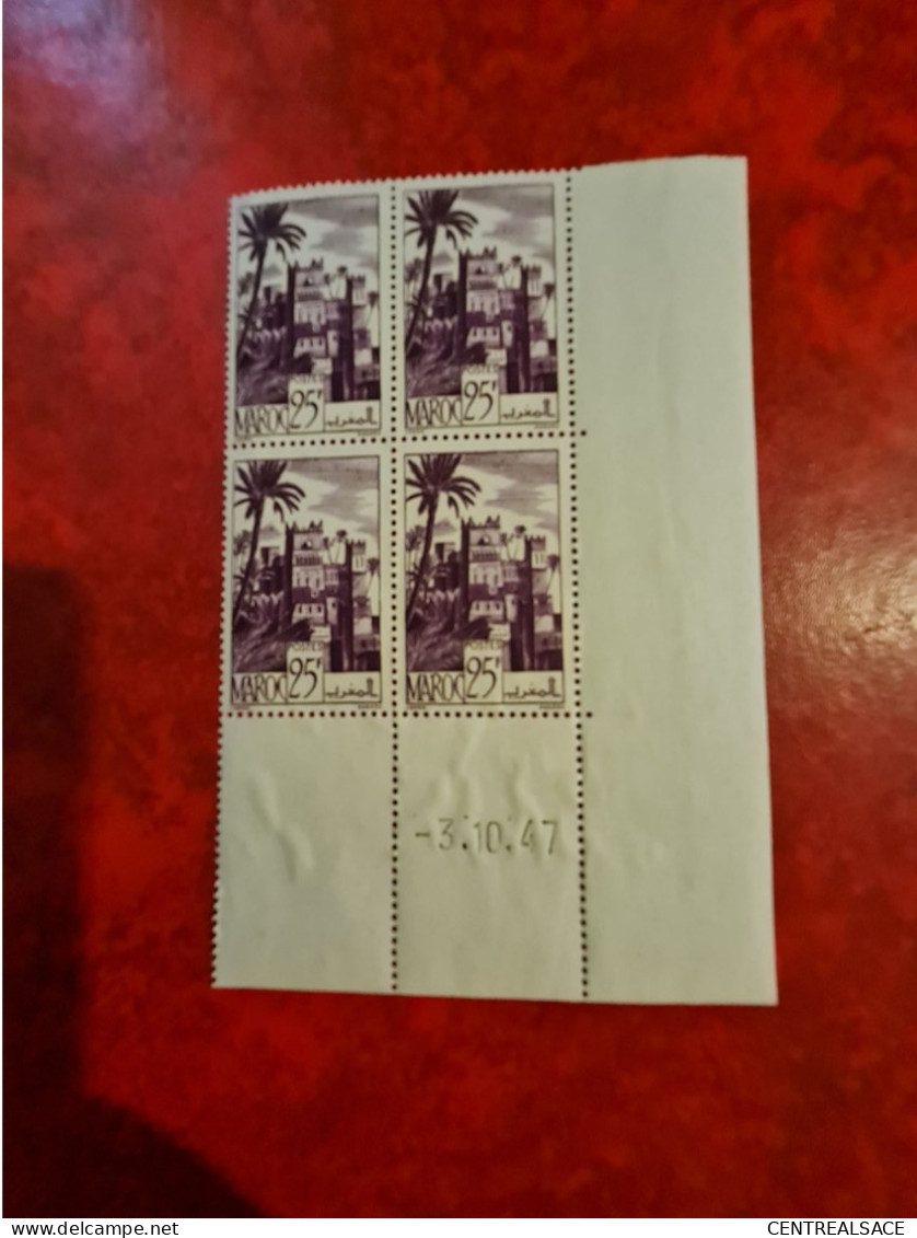 MAROC COIN DATE N° 265 DU 3/10/1947 - Unused Stamps