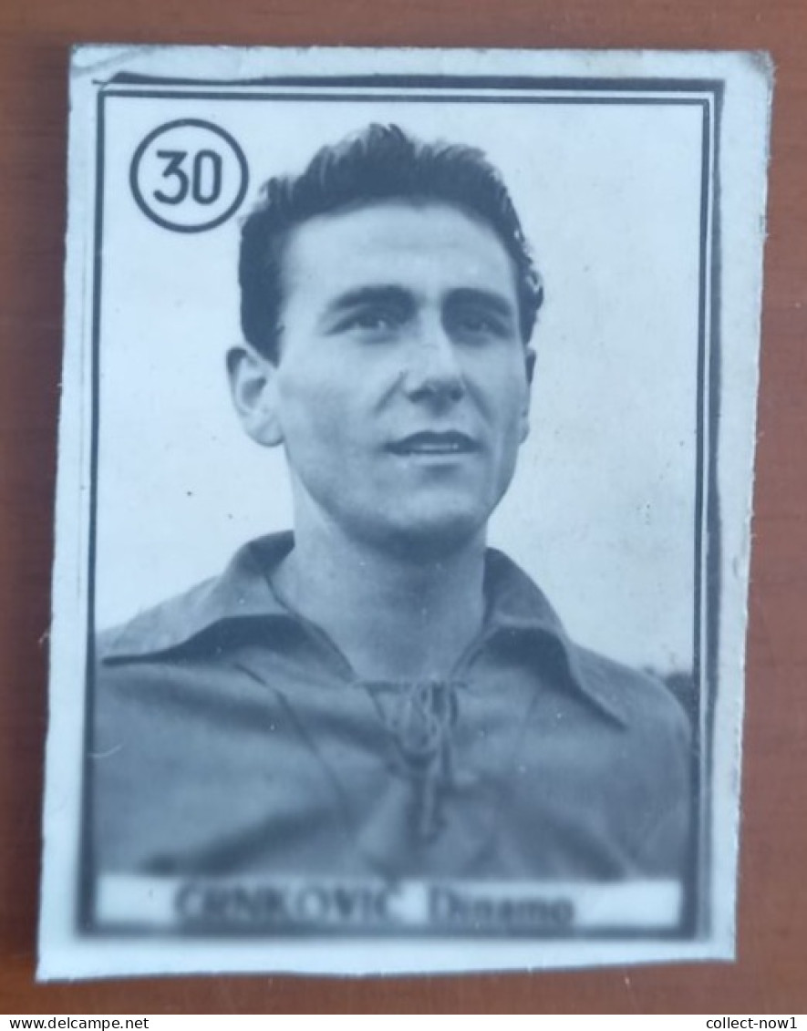 #12  Rare Football Card - TOMISLAV CRNKOVIC (FC DINAMO ZAGREB)  CROATIA  Yugoslavia - Otros & Sin Clasificación