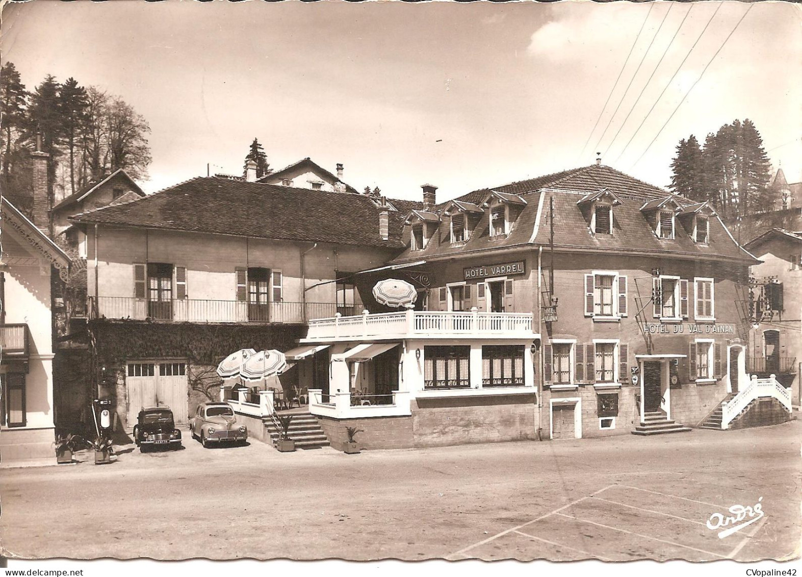 SAINT-GEOIRE-EN-VALDAINE (38) Hôtel Du Val D'Ainan - E. VARREL , Propriétaire , Chef De Cuisine En 1956  CPSM GF - Saint-Geoire-en-Valdaine