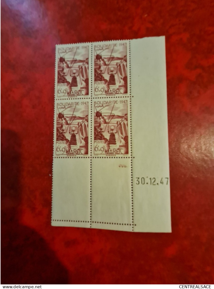MAROC COIN DATE N° 266 DU 30/12/1947 - Unused Stamps