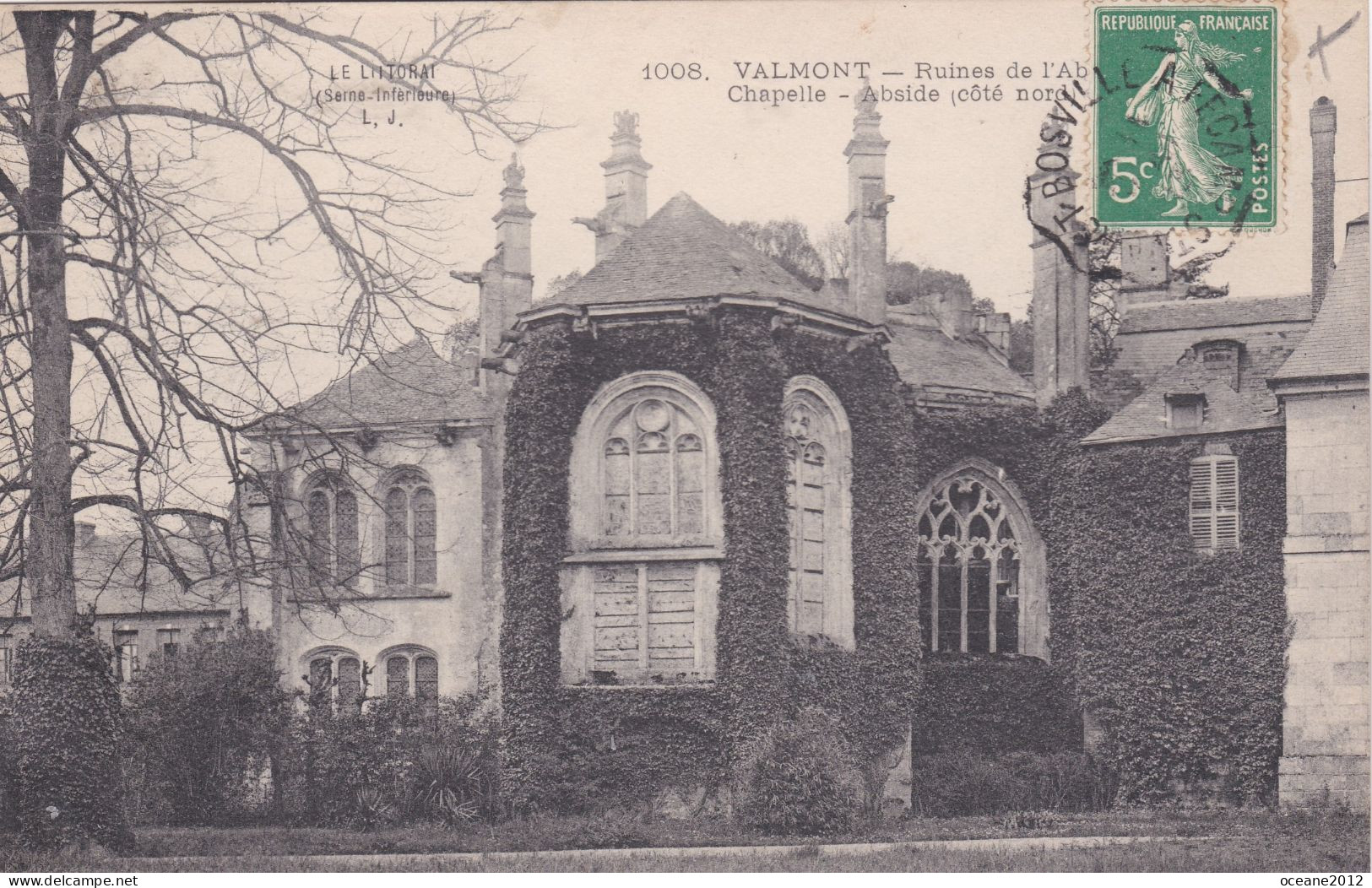 [76] Seine Maritime . Valmont. Ruines De L'abbaye. Chapelle Abside - Valmont