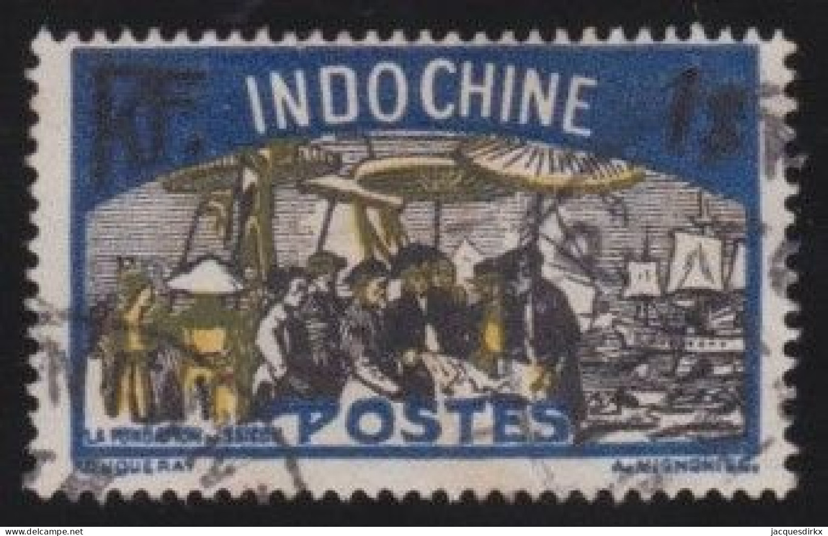 Indo-Chine  .  Y&T   .    145   .      O    .    Oblitéré - Usados