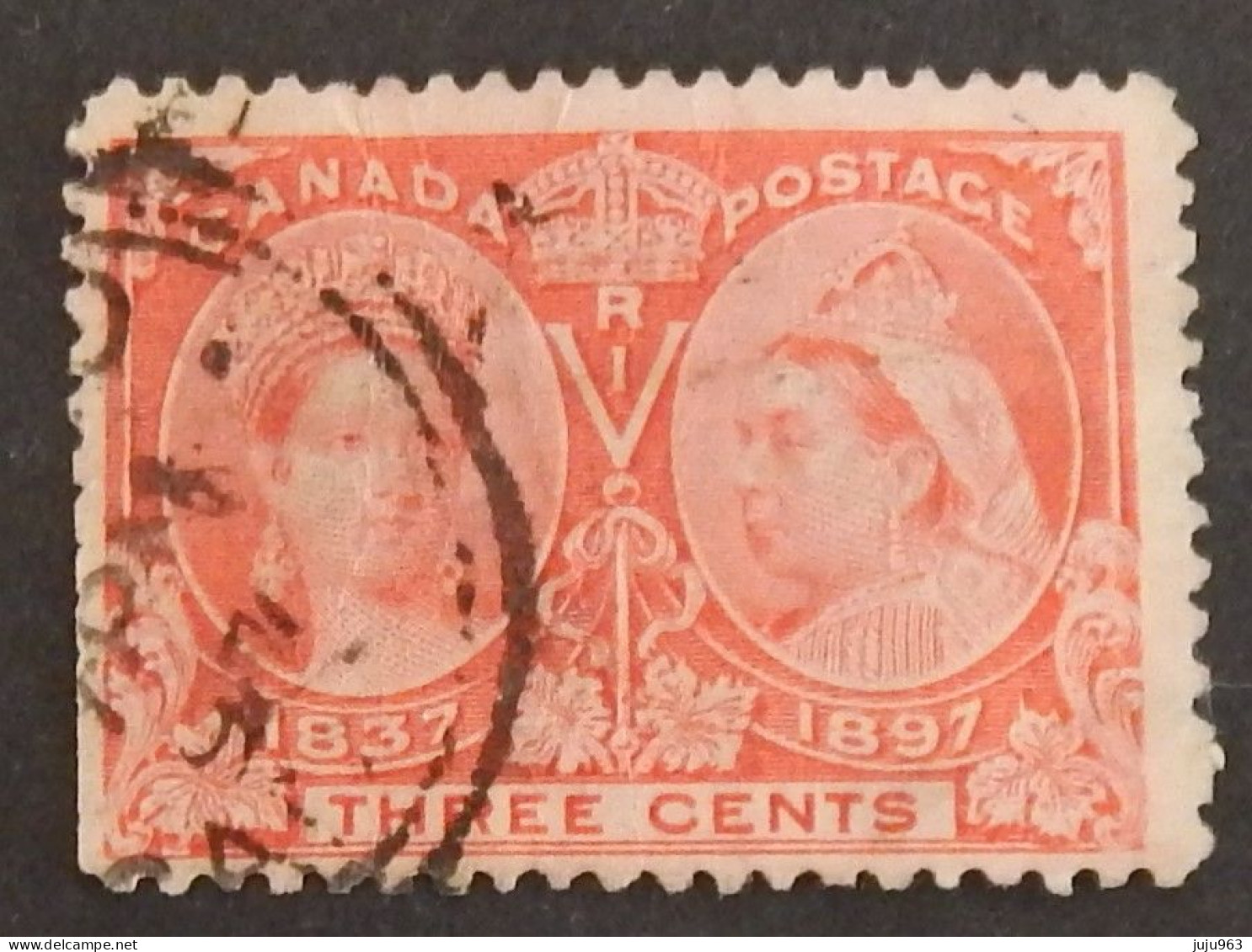 CANADA YT 41 OBLITÉRÉ "REINE VICTORIA" ANNÉE 1897 - Usati