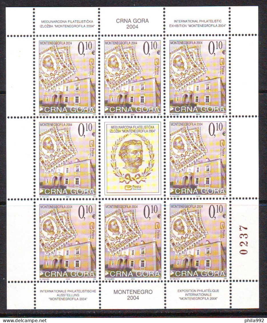 Montenegro 2004 Montenegrofila 2004 Mini Sheet MNH - Montenegro