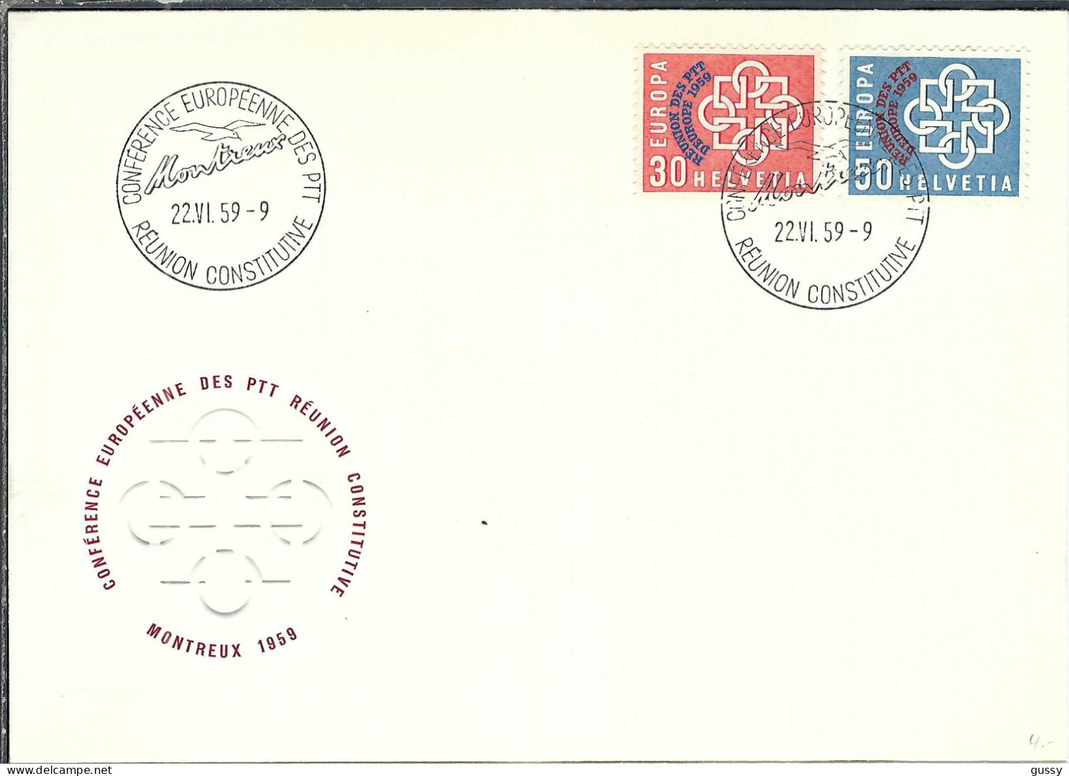 SUISSE 1959: FDC De Genève - Briefe U. Dokumente
