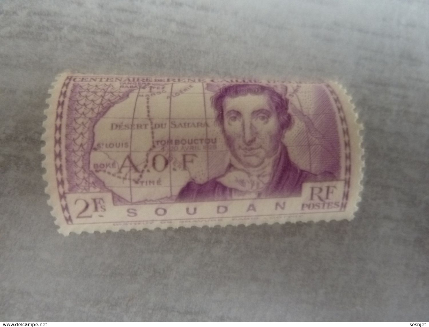 René Caillié (1709-1838) - A.o.f. - Soudan - 2f. - Yt 101 - Violet - Neuf - Année 1939 - - Unused Stamps