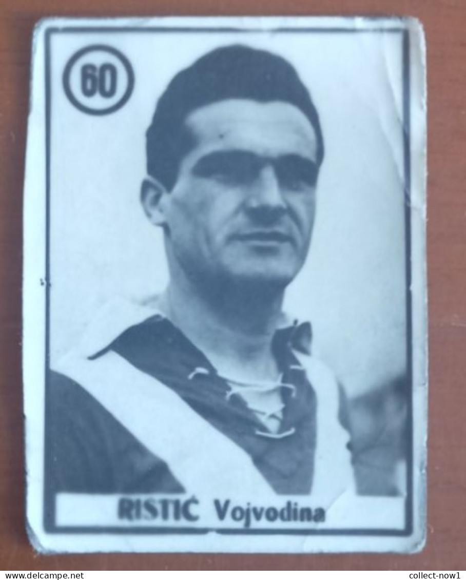 #12  Rare Football Card -  RISTIC FK . VOJVODINA SERBIA -   Yugoslavia - Otros & Sin Clasificación