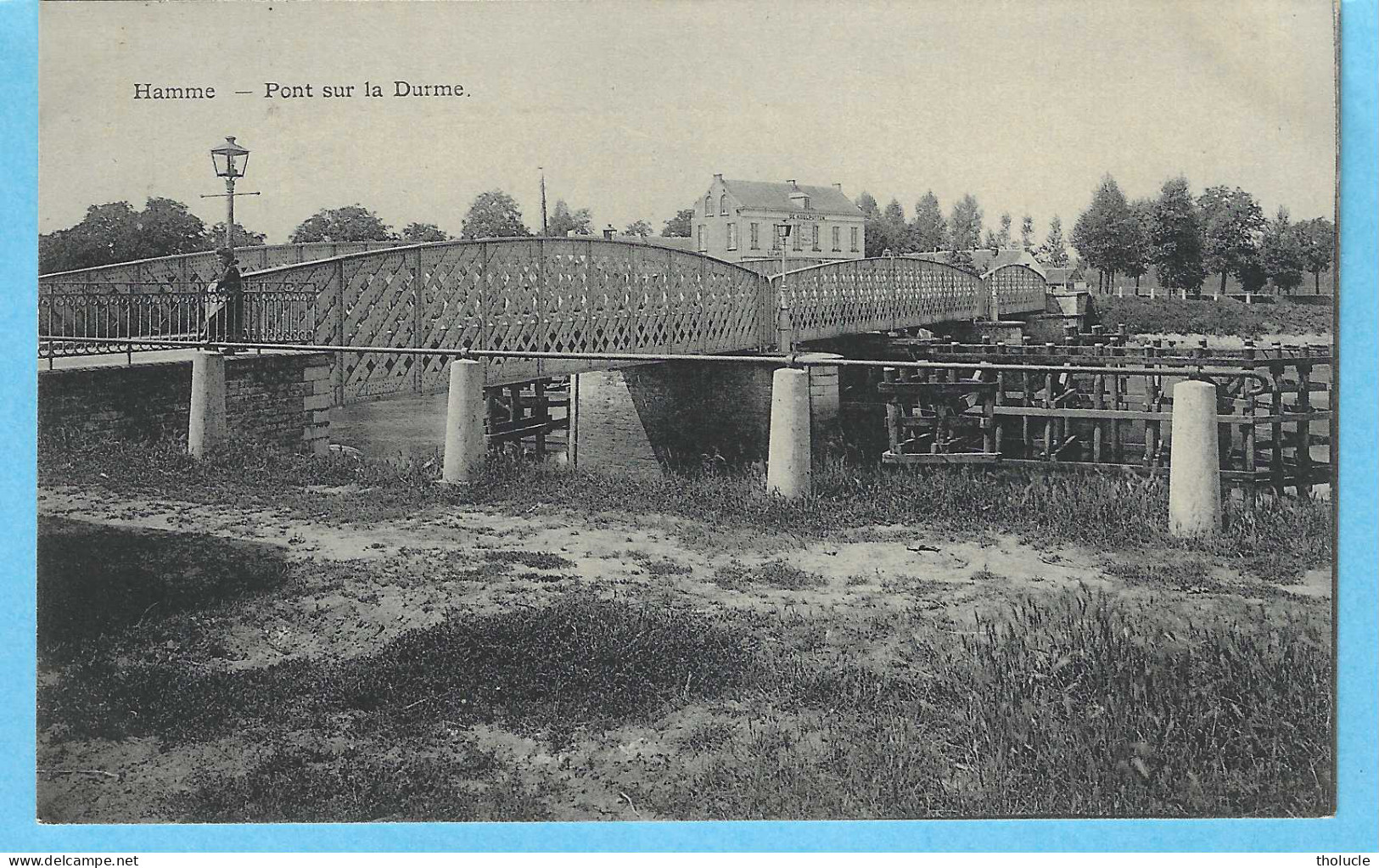 Hamme (Oost Vlaanderen-bij Waasmunster)-1909 -De Brug- Grand Pont Sur La Durme, Bridge Canal- Rare-Uitg. Vve Hoogstoel - Hamme