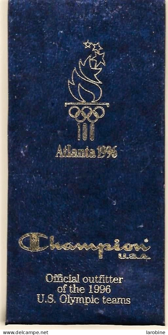 @@ Jeux JO ATLANTA 1996 Champion USA Coffret De 2 Pin's Certificat Série Limitée N° 05682 @@A - Giochi Olimpici