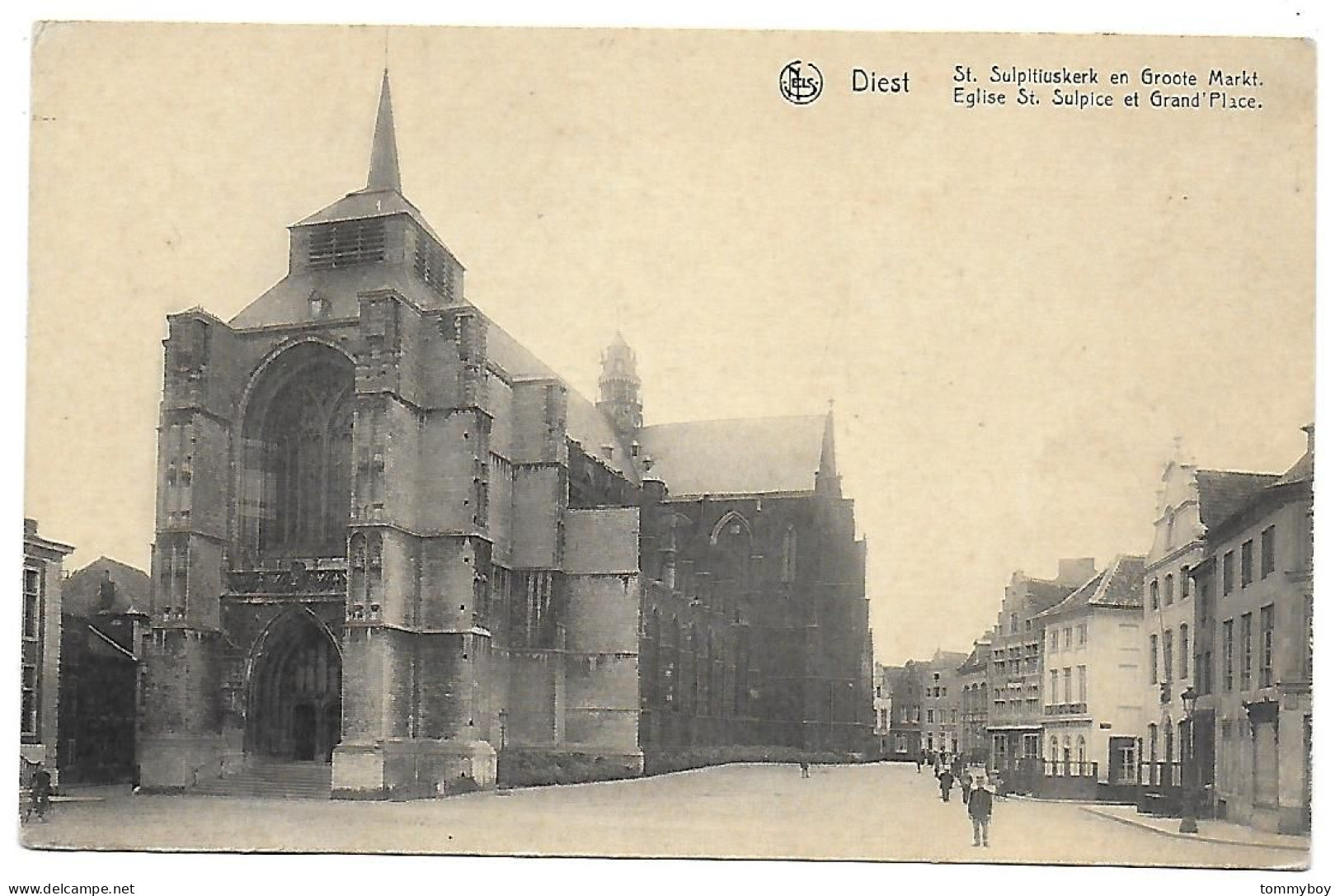 CPA Diest, St. Sulpitiuskerk En Groote Markt - Diest