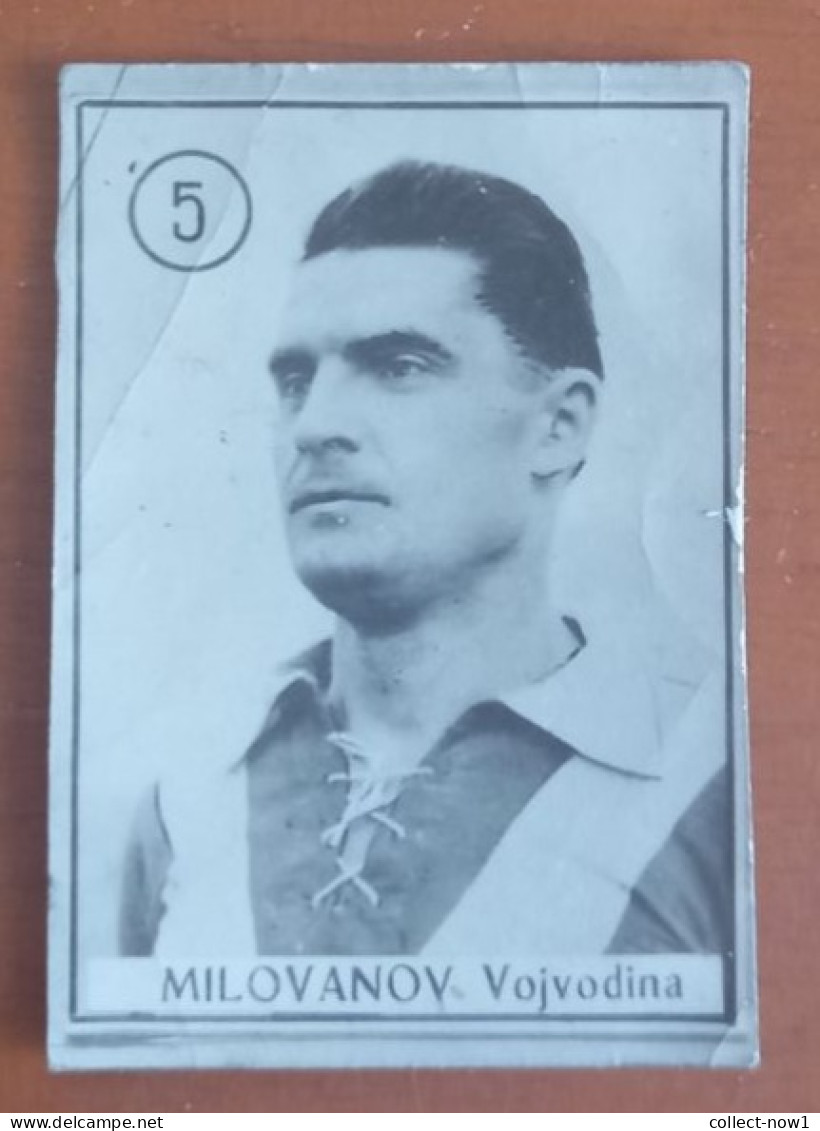 #12  Rare Football Card -  MILOVANOV  FK . VOJVODINA SERBIA -   Yugoslavia - Other & Unclassified