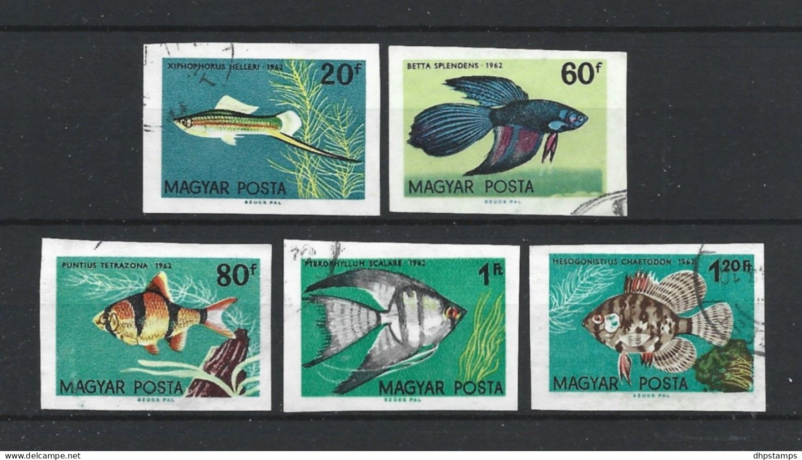 Hungary 1962 Fish Imperf.  Y.T. 1495+1498/1501 ND (0) - Oblitérés