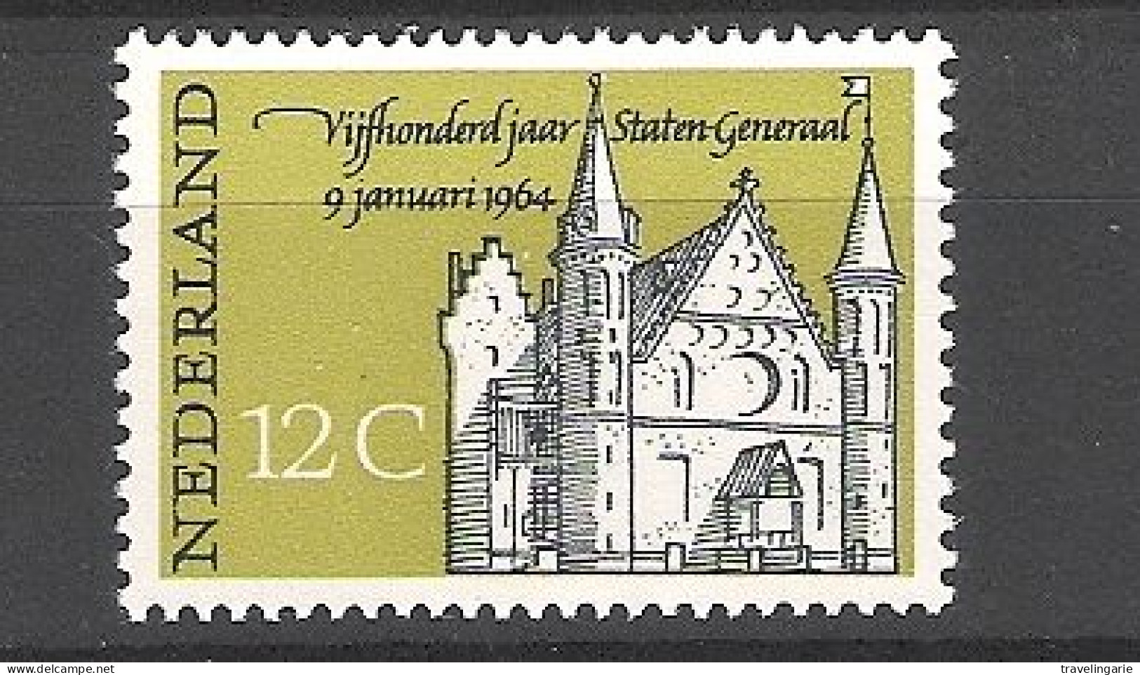 Nederland 1964 500th Anniversary   Central Government Building 'Ridderzaal' The Hague   MNH ** NVPH 811 Yvert 791 - Ungebraucht