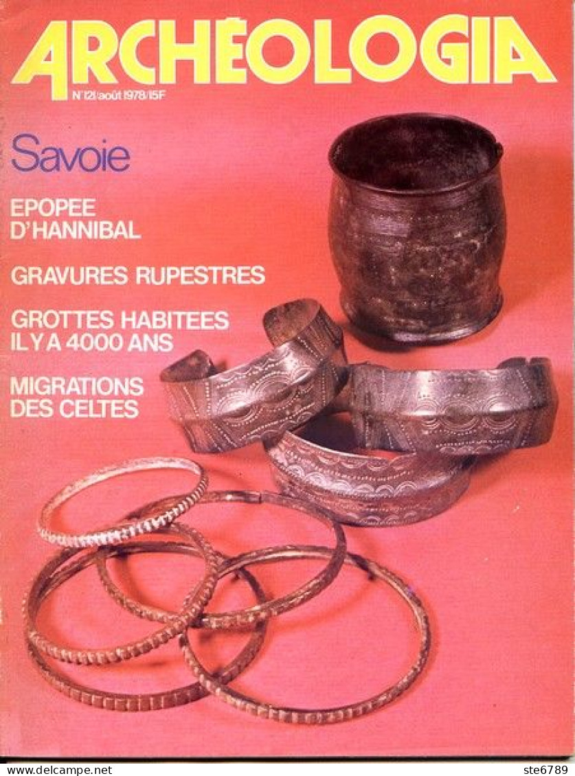 ARCHEOLOGIA N° 121 Savoie : Epopee Hannibal , Gravures Rupestres , Grottes Habitées , Migration ,  Histoire Archéologie - Arqueología