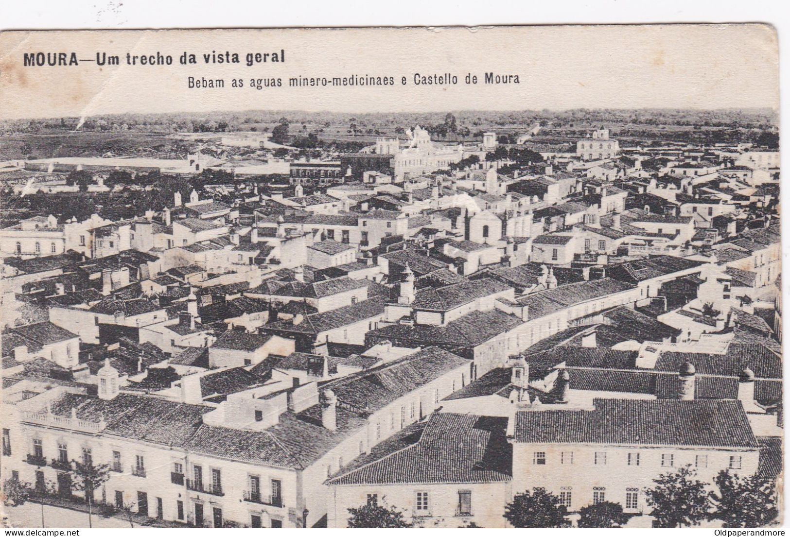 POSTCARD PORTUGAL - ALENTEJO - MOURA - UM TRECHO DA VISTA GERAL - Beja