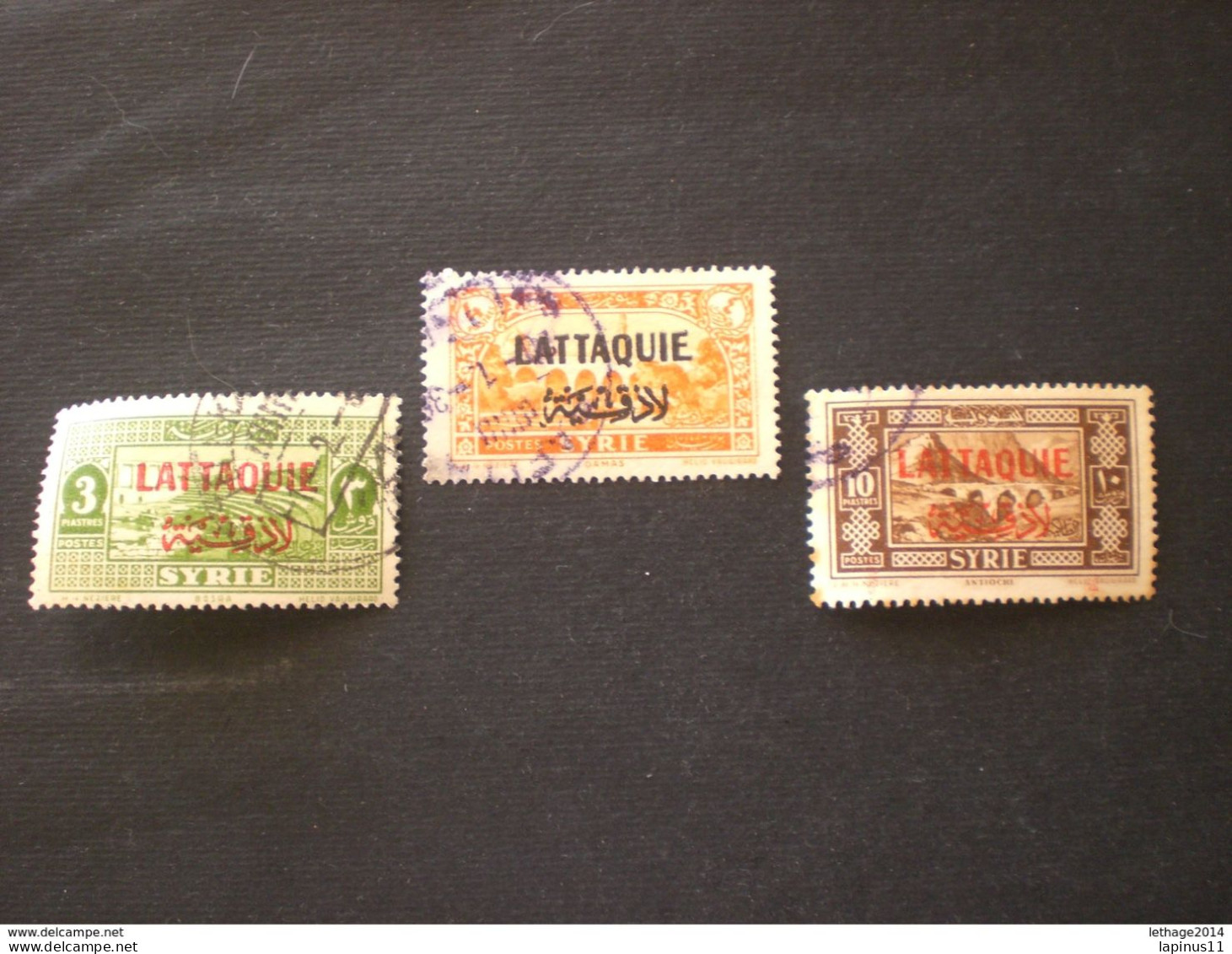 SYRIA SYRIE SIRIA LATTAQUIE 1931 - 33 TIMBRES DE SYRIE DE 1930 - 36 - Syria