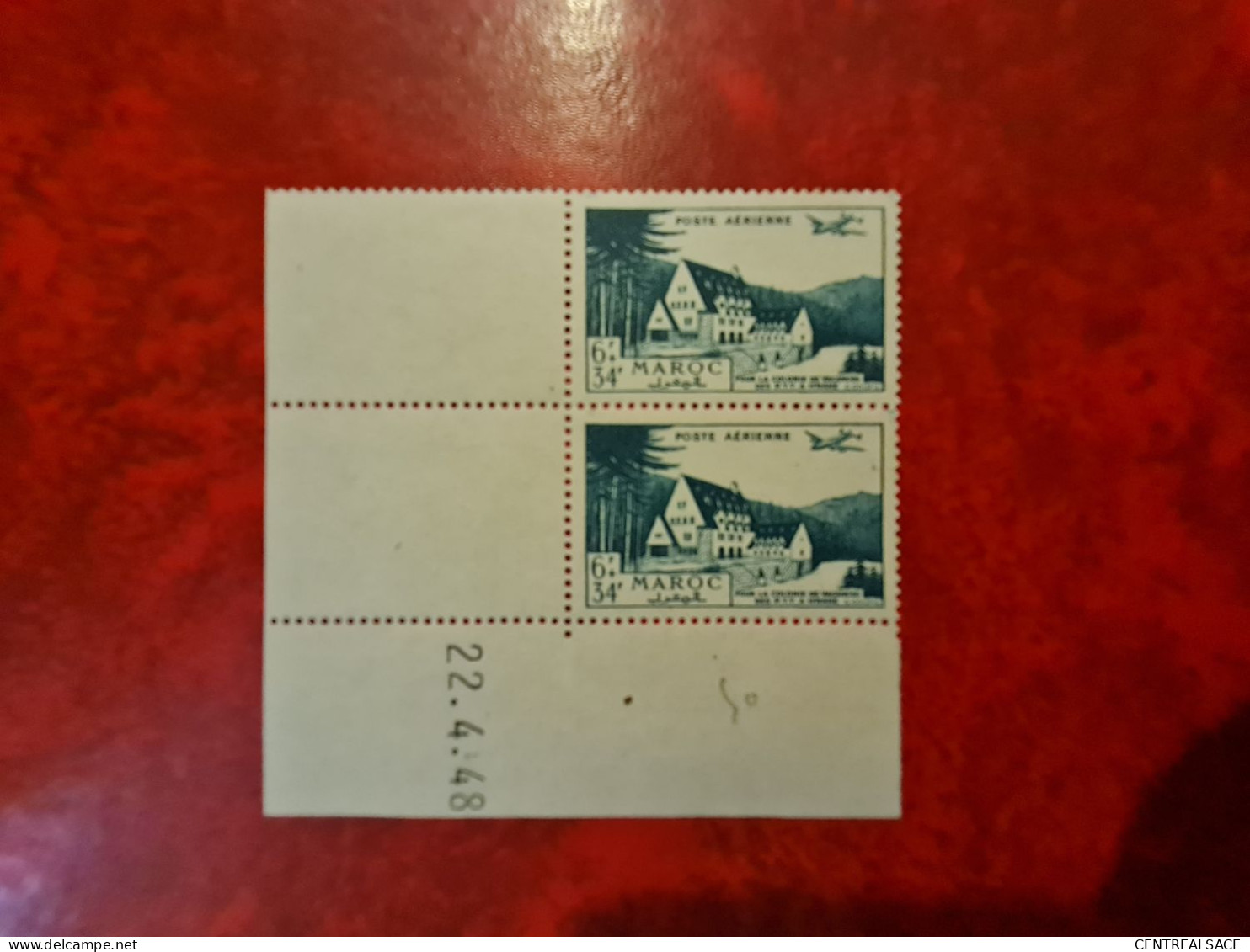 MAROC COIN DATE N° PA 68  DU    22/4/1948 - Unused Stamps