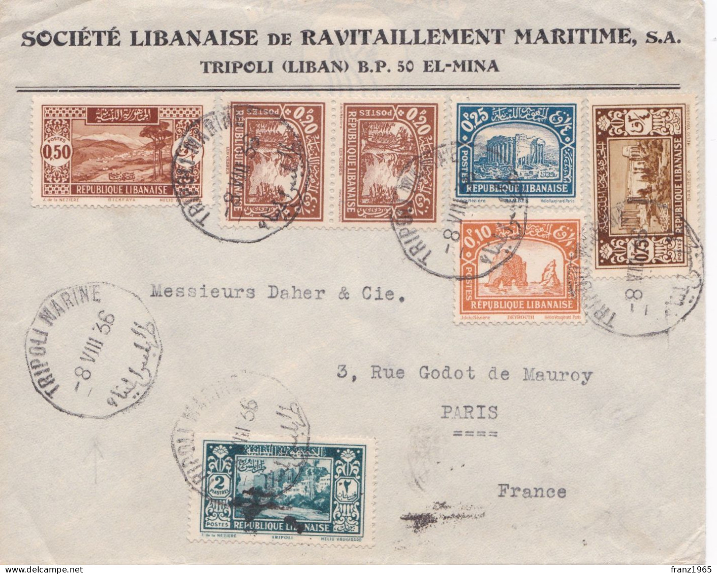 From Liban To France - 1936 - Lebanon