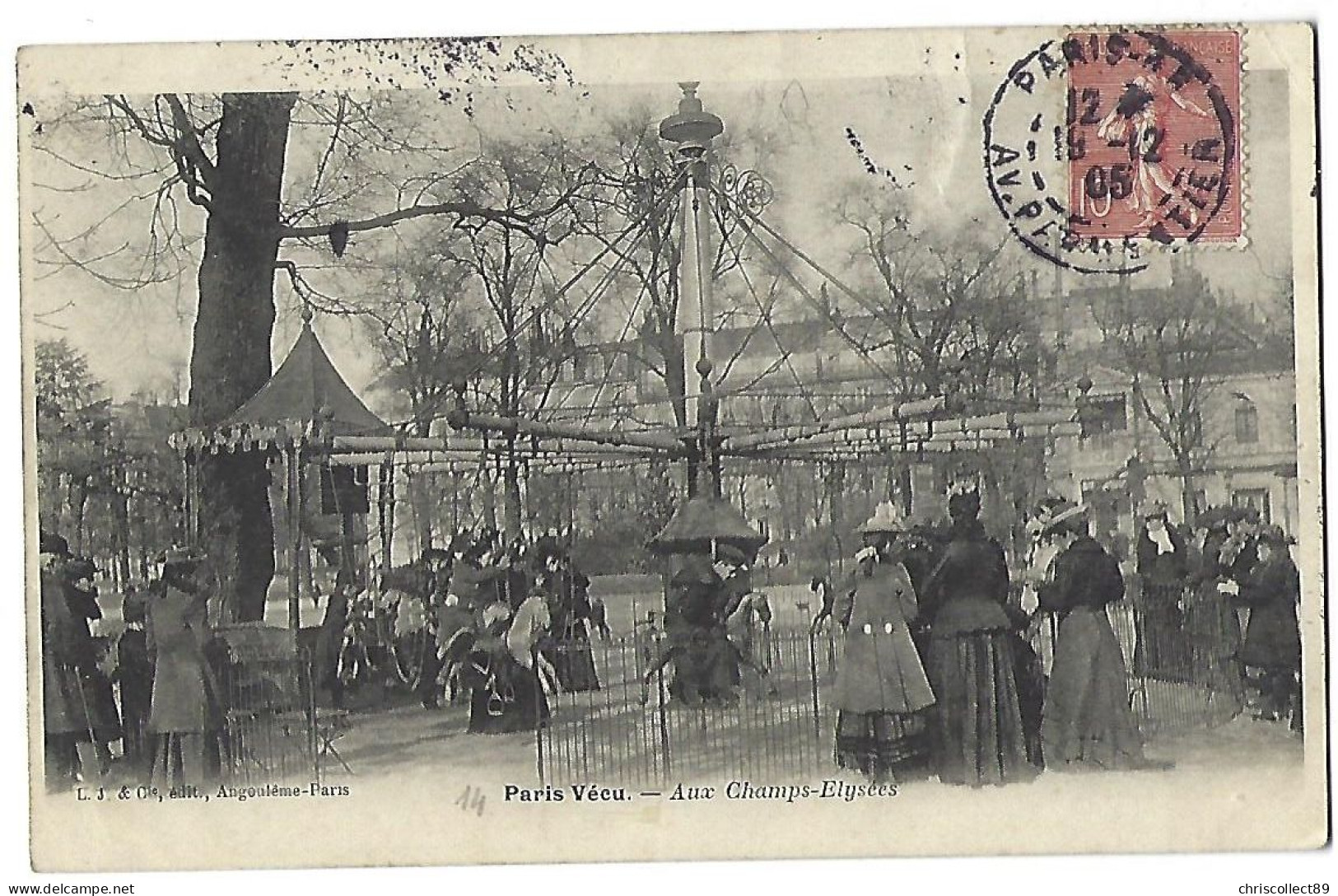Carte Postale : Paris Vécu - Aux Champs Elysées - - Konvolute, Lots, Sammlungen