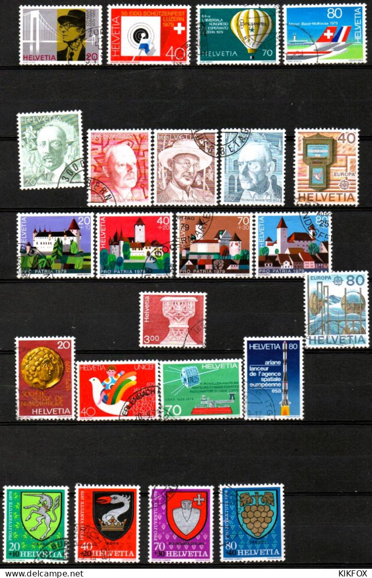 SUISSE ,SCHWEIZ,1979   Mi. 1146 - 1168, JAHRGANG KOMPLETT,  GESTEMPELT, OBLITERE - Used Stamps