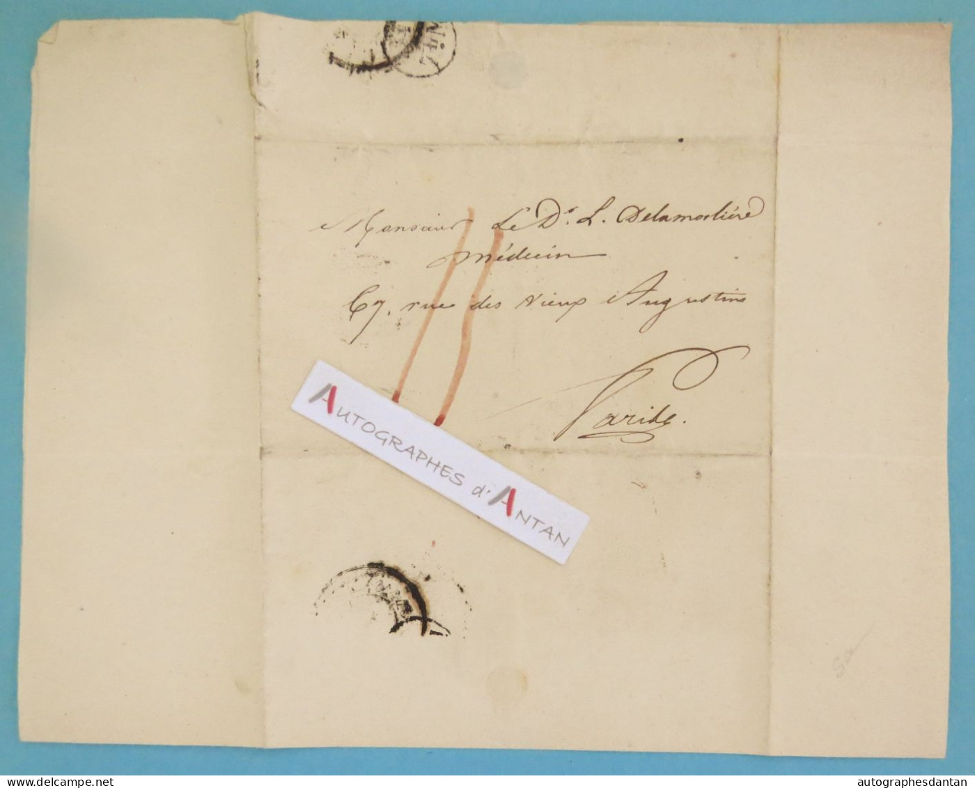 ● L.A.S 1816 André DUMERIL Zoologiste Né Amiens - De La Morlière Louis Gresset François De Neufchâteau Lettre Autographe - Erfinder Und Wissenschaftler